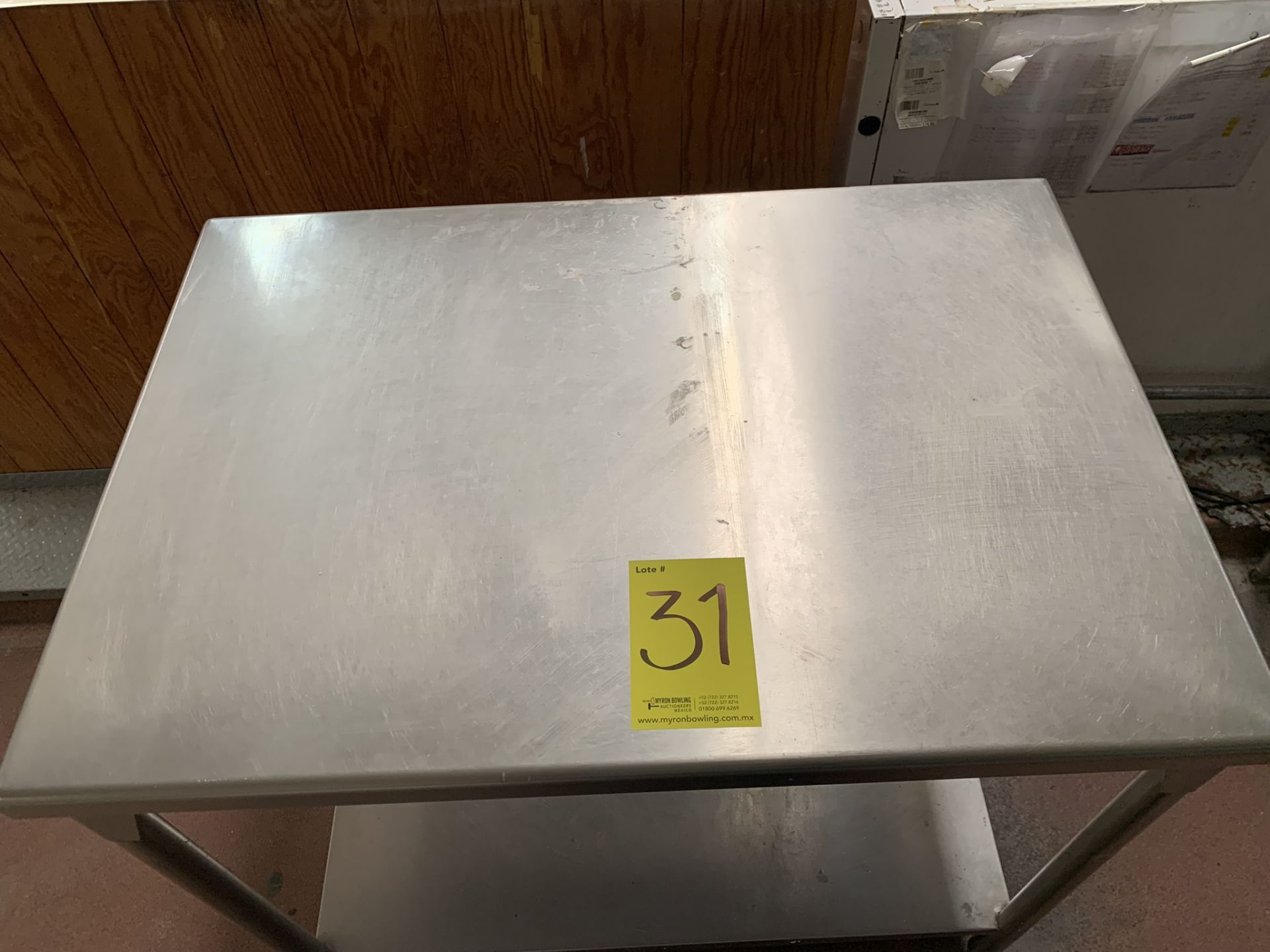 1 Stainless steel work table measures 1.00 x 0.70 x 0.90 mts - Image 5 of 6