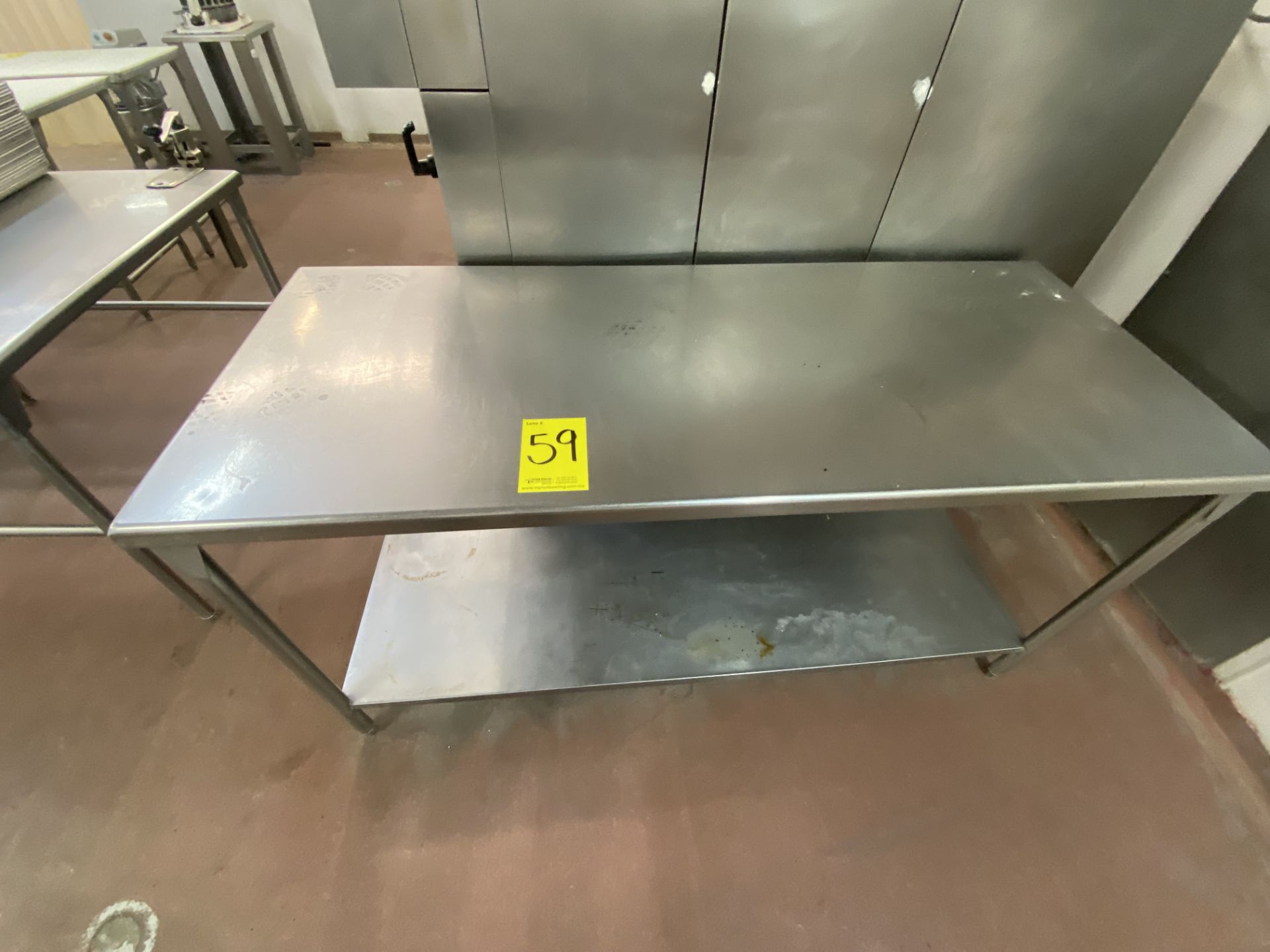 1 Stainless steel work table measures 1.80 x 0.75 x 0.90 mts - Image 10 of 12