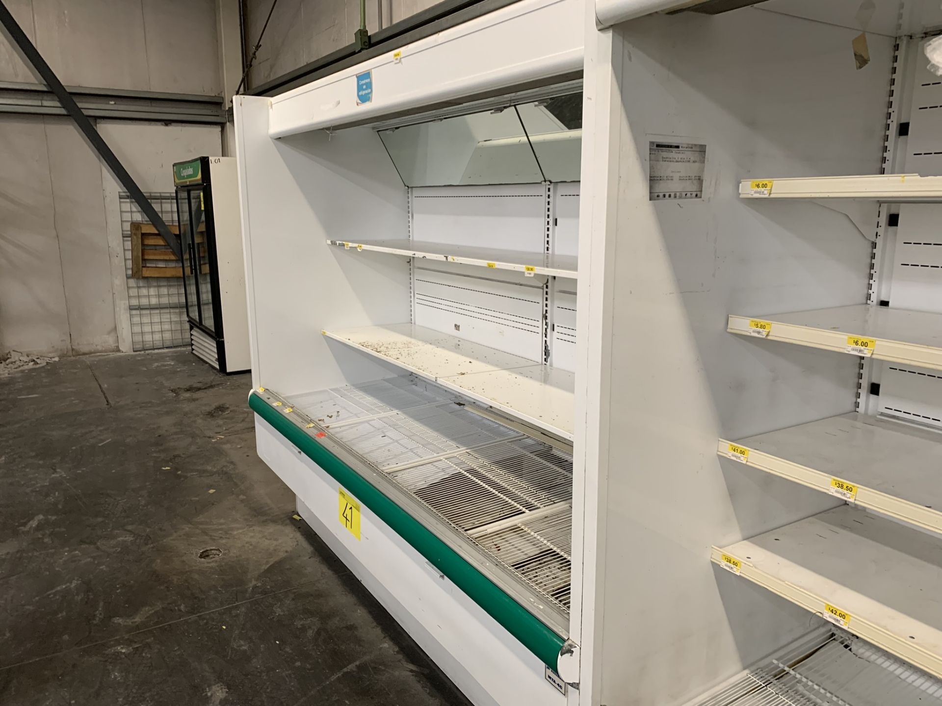 Hussmann refrigerated display case with 1 section, measures 2.50 x 1.03 x 2.09 meters - Image 4 of 9