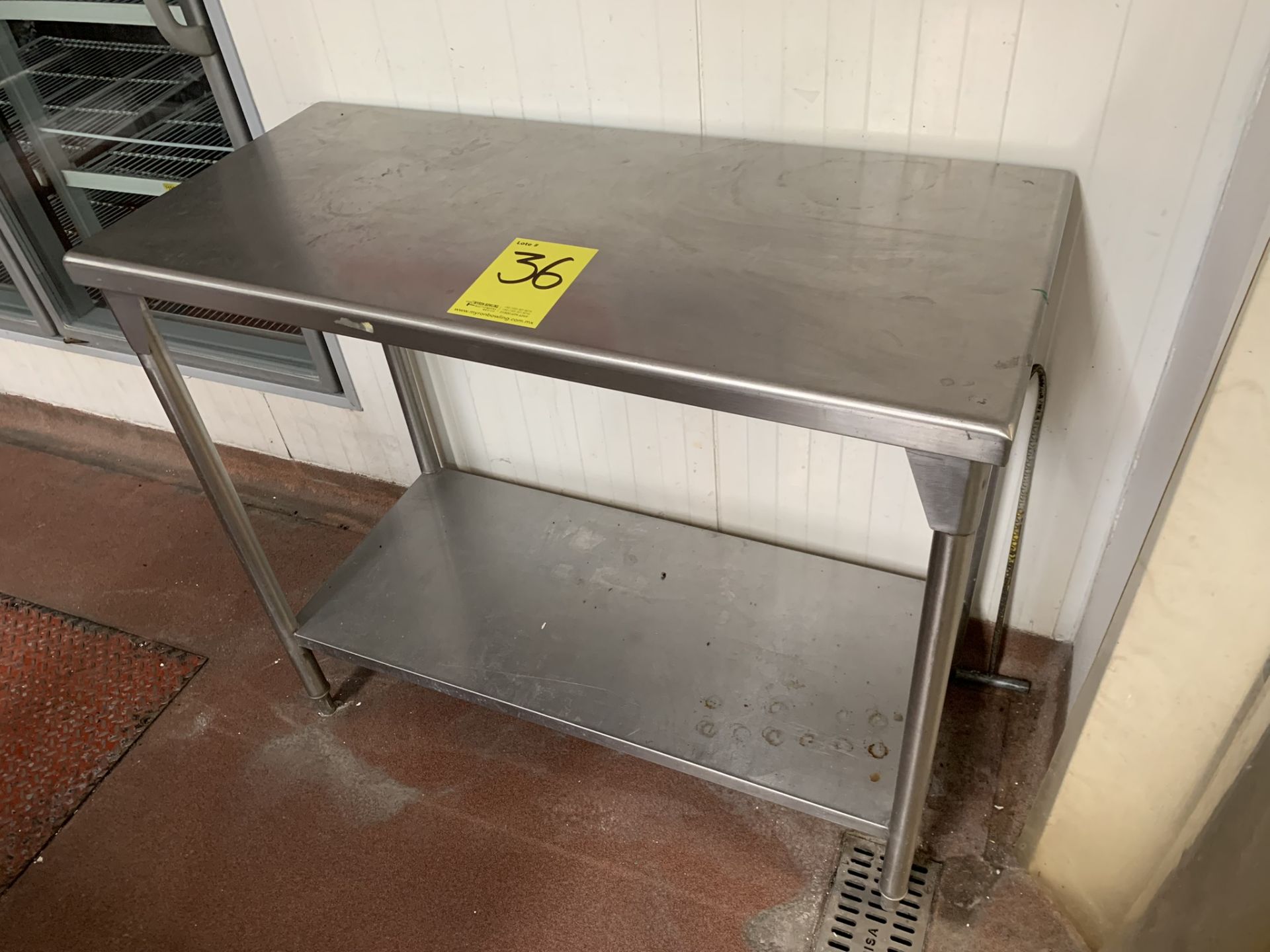 1 Stainless steel work table measures 1.10 x 0.50 x 0.90 mts - Image 3 of 6