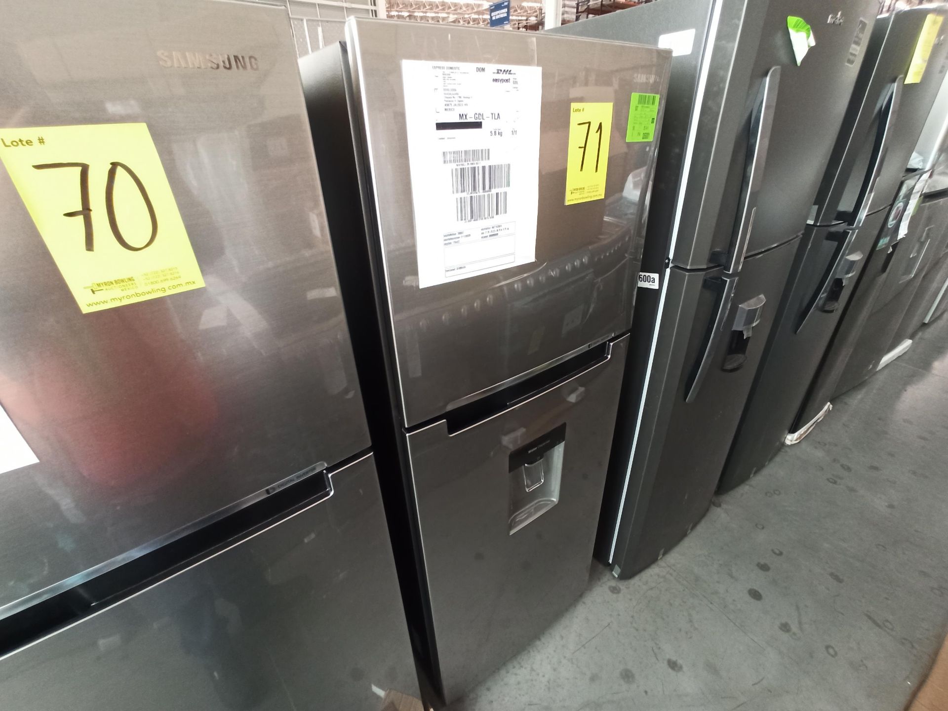 1 Refrigerador con dispensador de agua Marca SAMSUNG, Modelo RT29A5710S8, Serie 00556A, Color GRIS, - Image 5 of 9