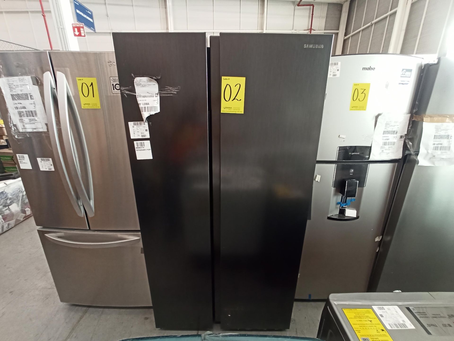 1 Refrigerador Marca SAMSUNG, Modelo RS28T5B00B1, Serie 800633P, Color GRIS, LB-218703, Favor de In - Image 2 of 9