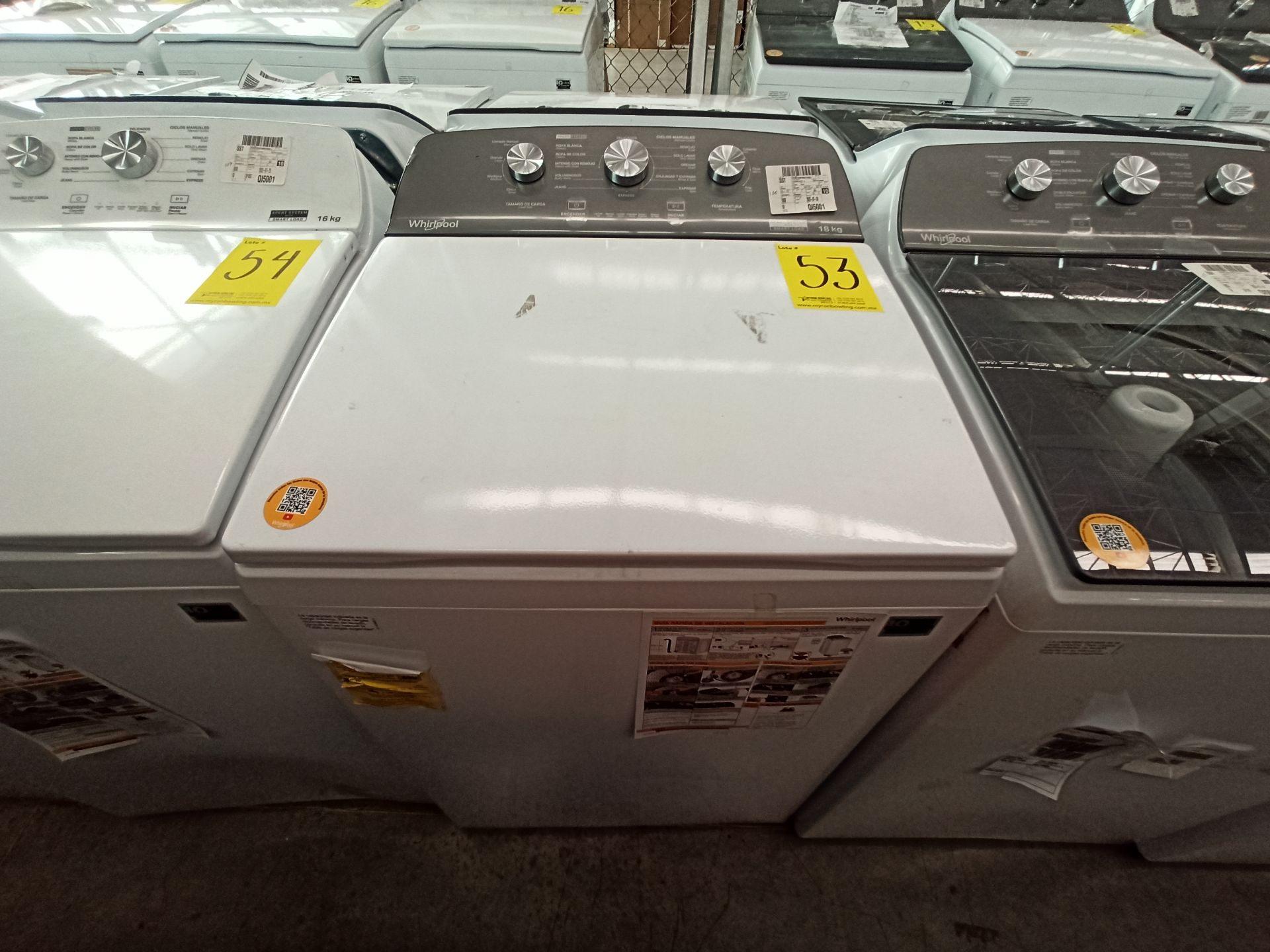 Lote de 2 lavadoras contiene: 1 Lavadora de 18 KG Marca WHIRLPOOL, Modelo 8MWTW1823WJM0, Serie HLB3 - Image 11 of 18