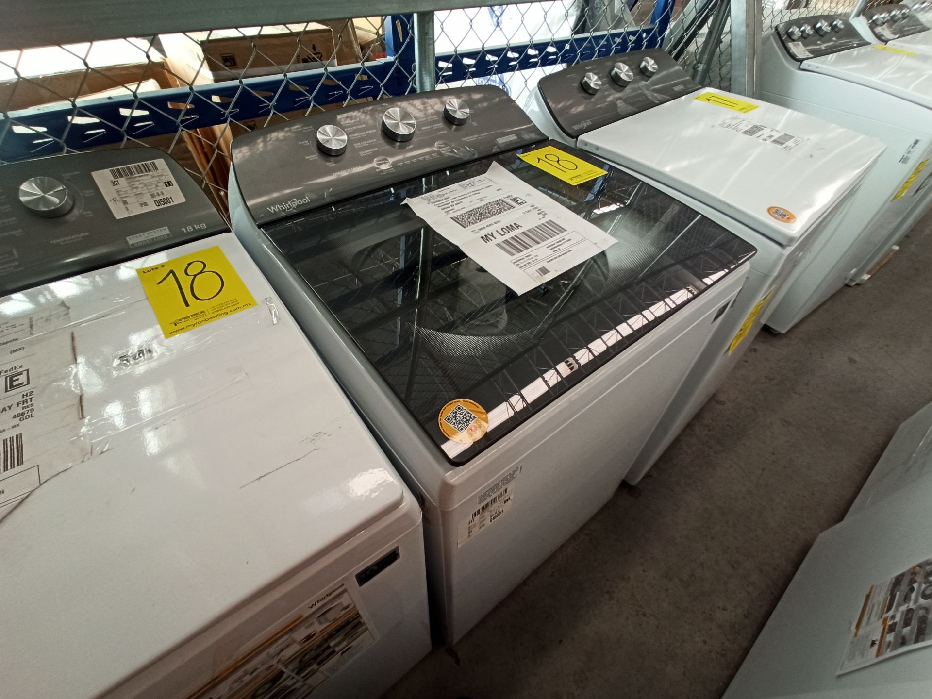 Lote de 2 Lavadoras contiene: 1 Lavadora de 18 KG Marca WHIRLPOOL, Modelo 8MWTW1823WJM0, Serie HLB1 - Image 5 of 17