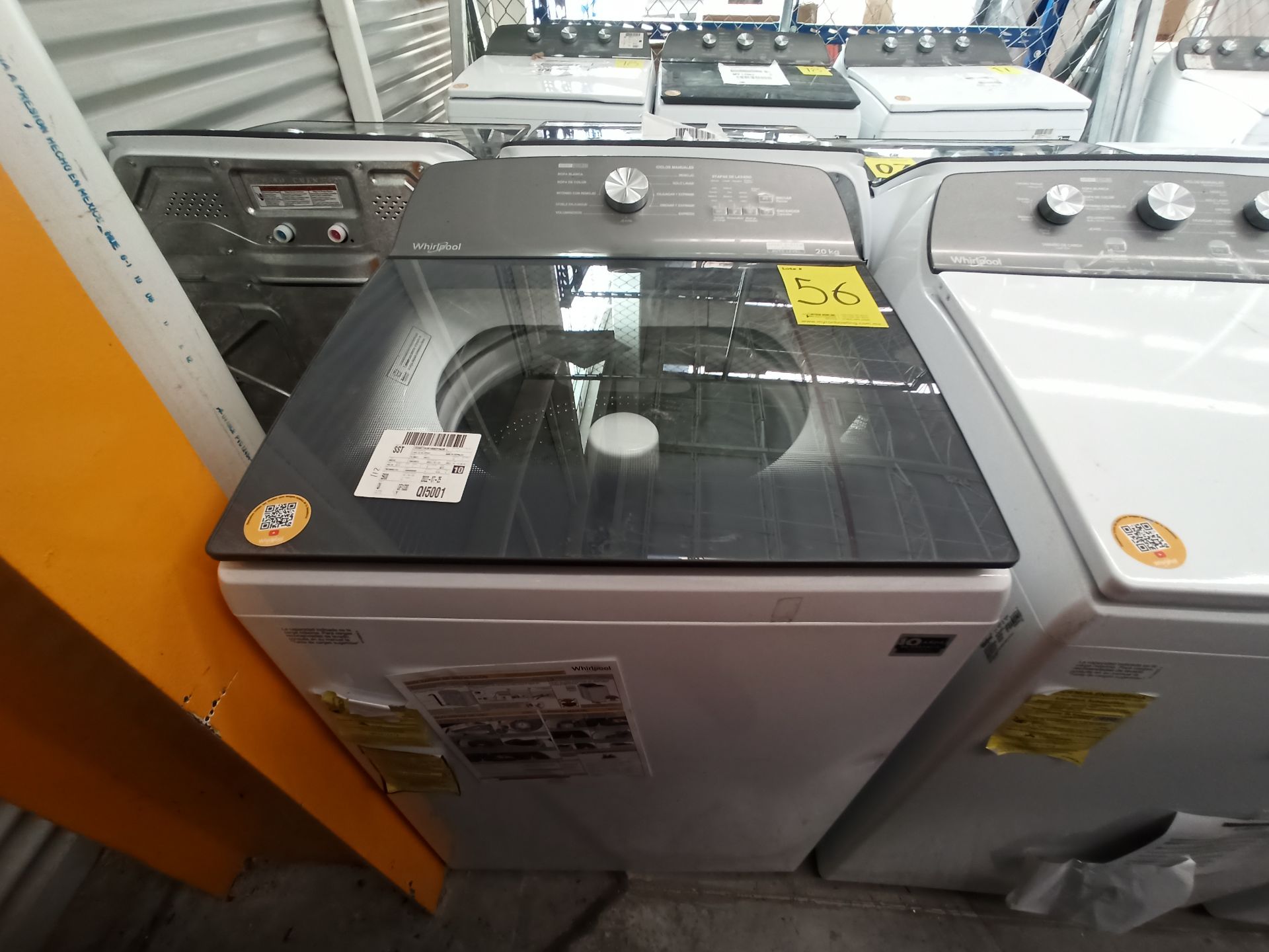 Lote de 2 lavadoras contiene: 1 Lavadora de 20 KG Marca WHIRLPOOL, Modelo 8MWTW2031WJM0, Serie HLB1 - Image 9 of 16