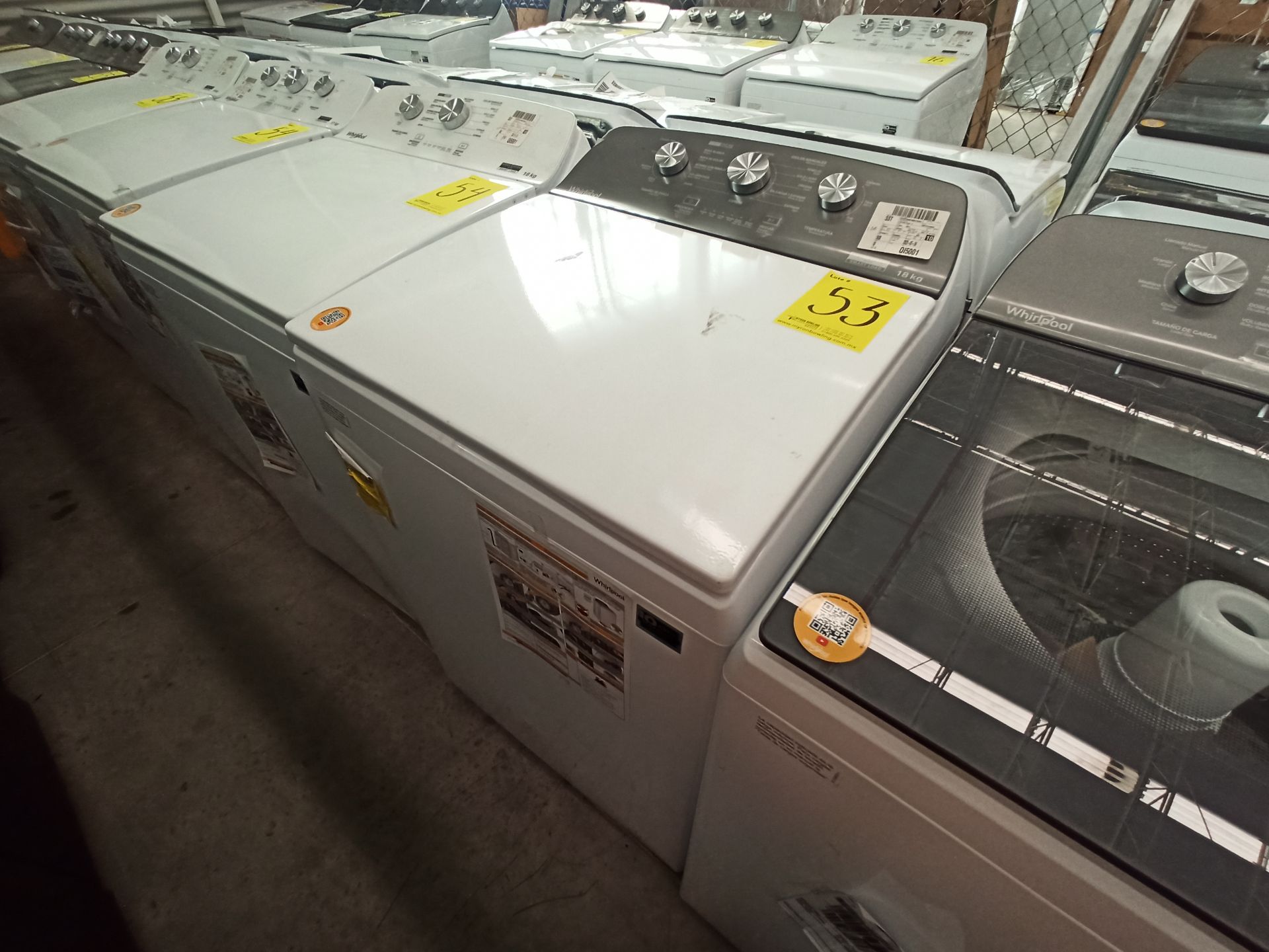 Lote de 2 lavadoras contiene: 1 Lavadora de 18 KG Marca WHIRLPOOL, Modelo 8MWTW1823WJM0, Serie HLB3 - Image 13 of 18