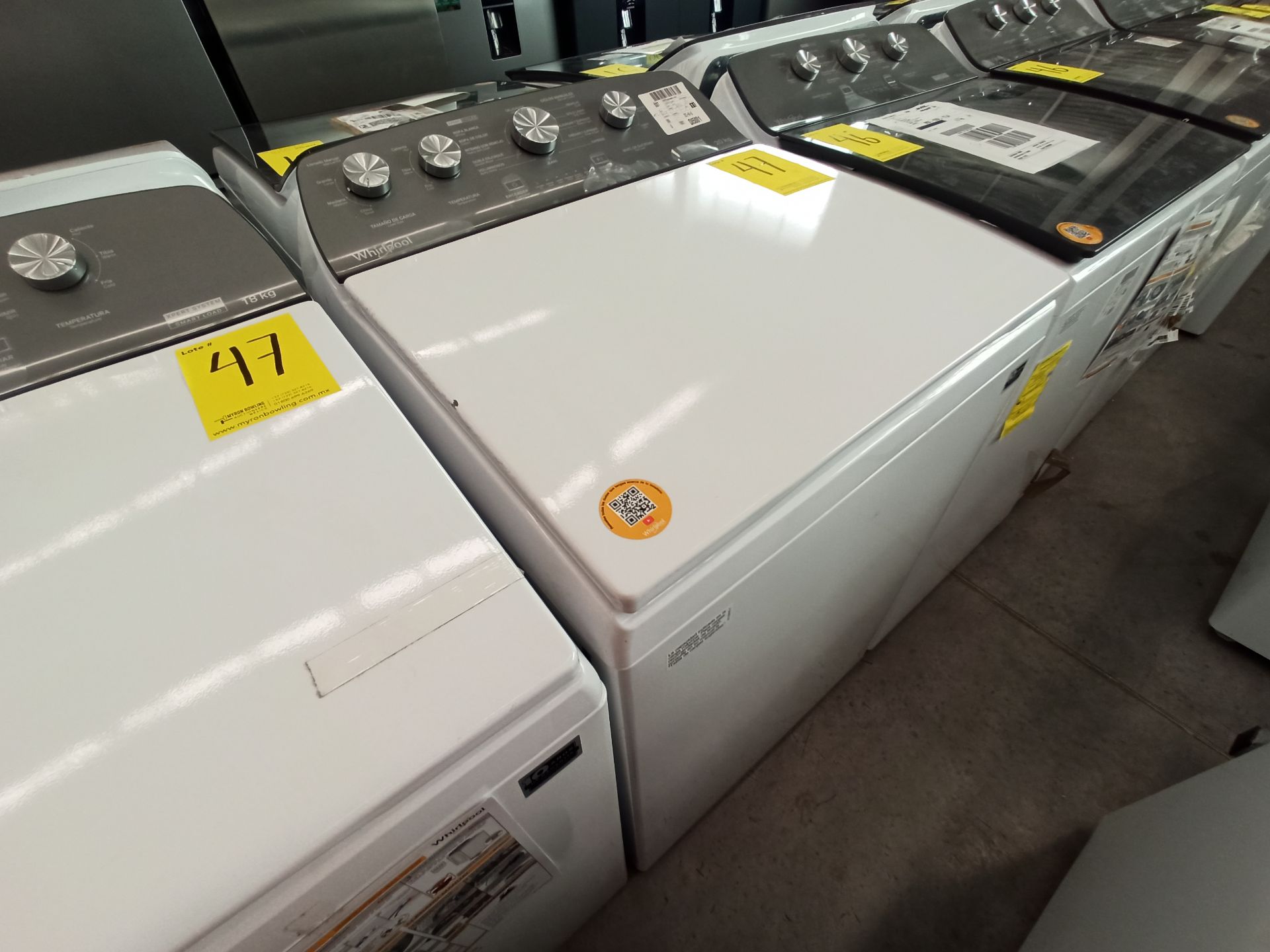 Lote de 2 lavadoras contiene: 1 Lavadora de 20 KG Marca WHIRLPOOL, Modelo 8MWTW2024MJM0, Serie HLB3 - Image 5 of 18