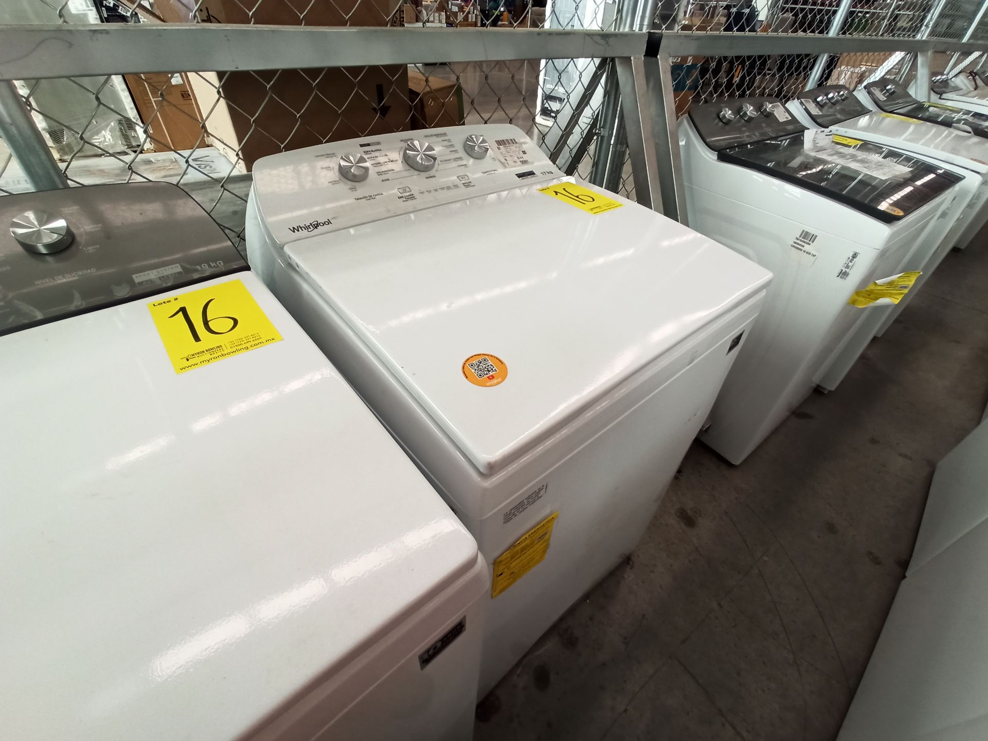 Lote de 2 Lavadoras contiene: 1 Lavadora de 19 KG Marca WHIRLPOOL, Modelo 8MWTW1913MJM0, Serie HLB2 - Image 5 of 14