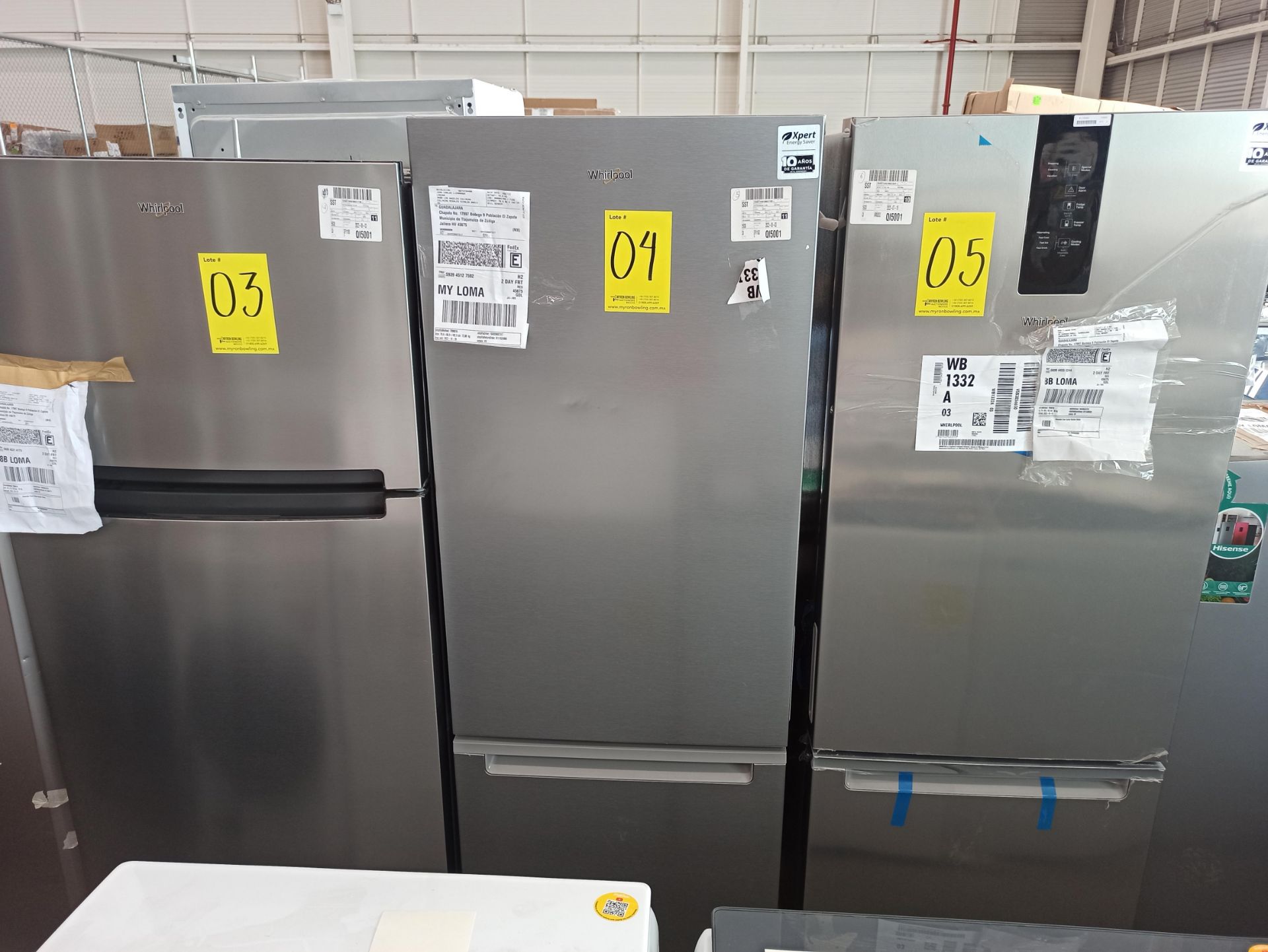1 Refrigerador Marca WHIRLPOOL, Modelo WB133D, Serie VSB3236462, Color GRIS, LB-217189, Favor de In - Image 2 of 9