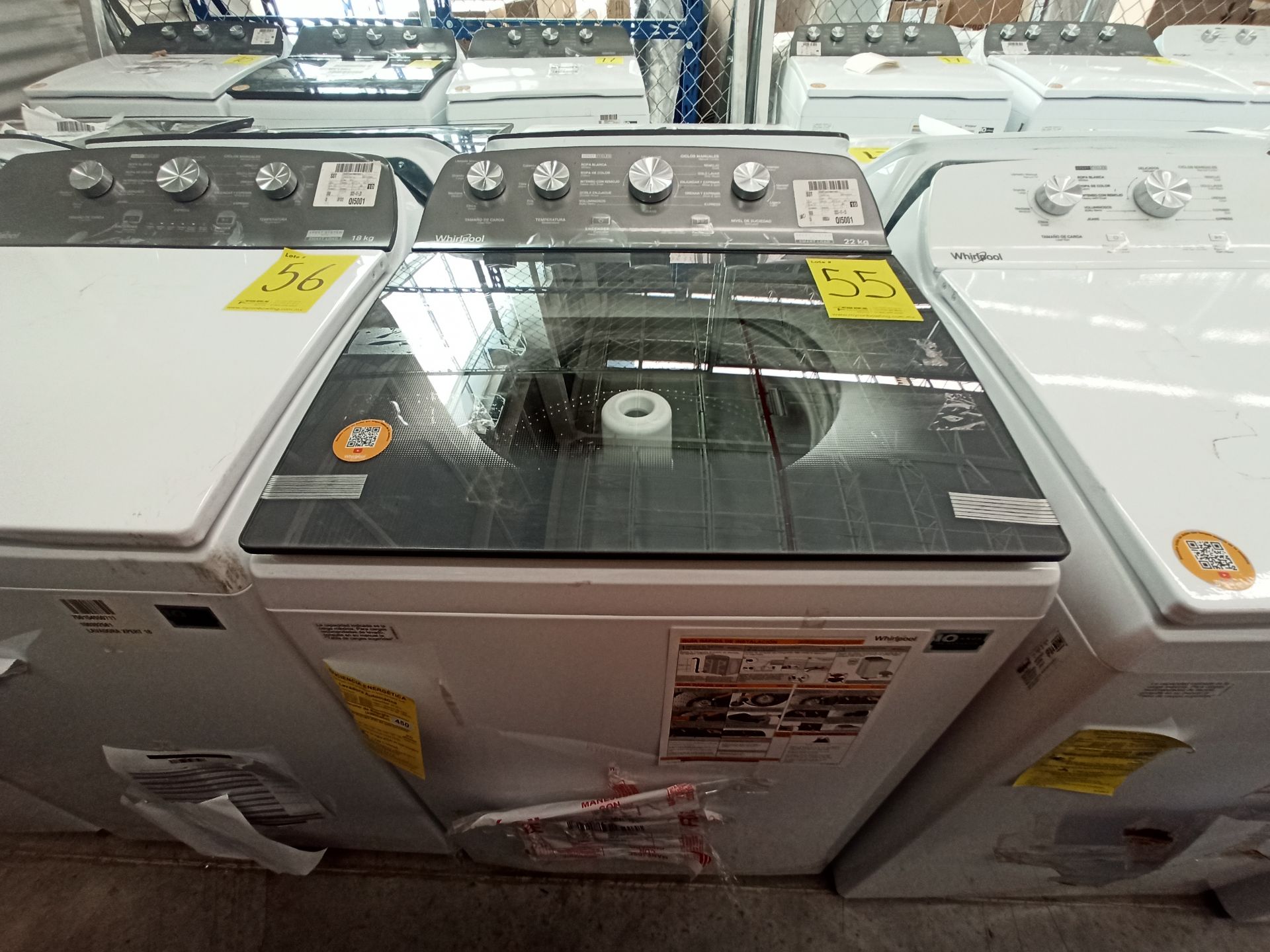 Lote de 2 lavadoras contiene: 1 Lavadora de 22 KG Marca WHIRLPOOL, Modelo 8MWTW2224JWM0, Serie HLB0 - Image 11 of 17