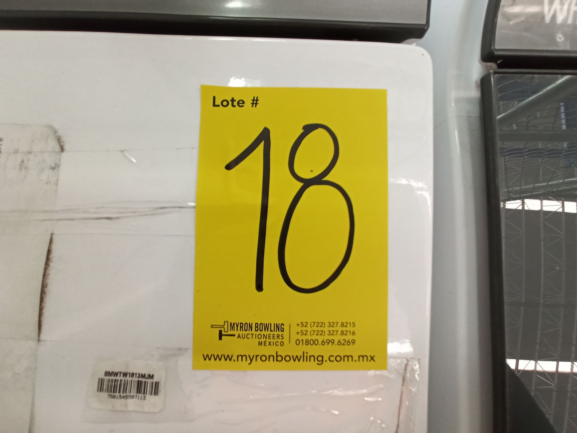 Lote de 2 Lavadoras contiene: 1 Lavadora de 18 KG Marca WHIRLPOOL, Modelo 8MWTW1823WJM0, Serie HLB1 - Image 17 of 17