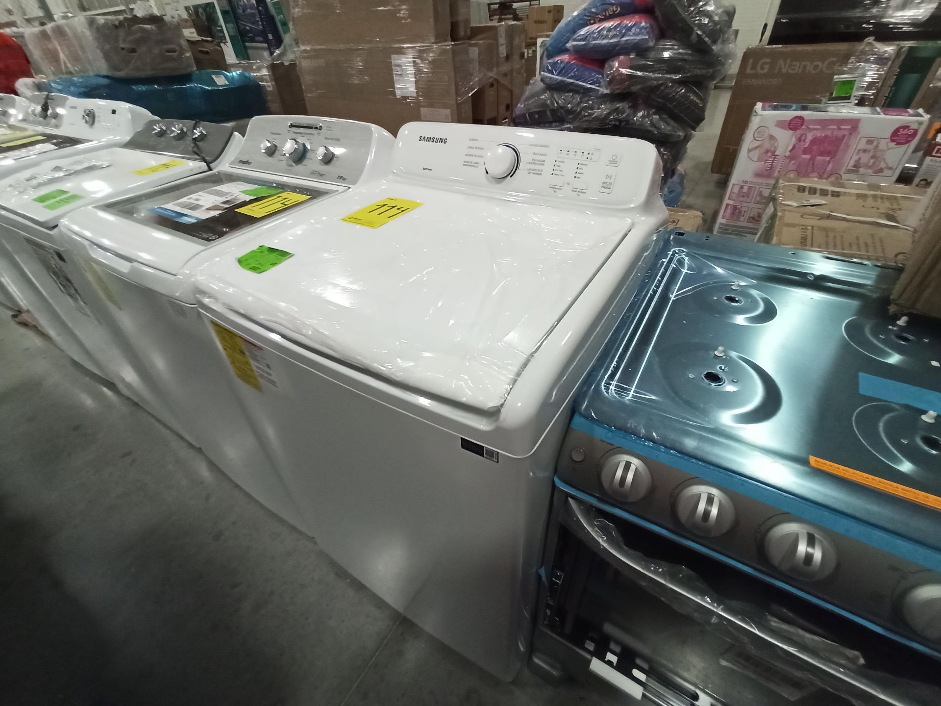 Lote de 2 lavadoras contiene: 1 Lavadora de 20 KG Marca SAMSUNG, Modelo WA20A3350GW, Serie T900714E - Image 3 of 18