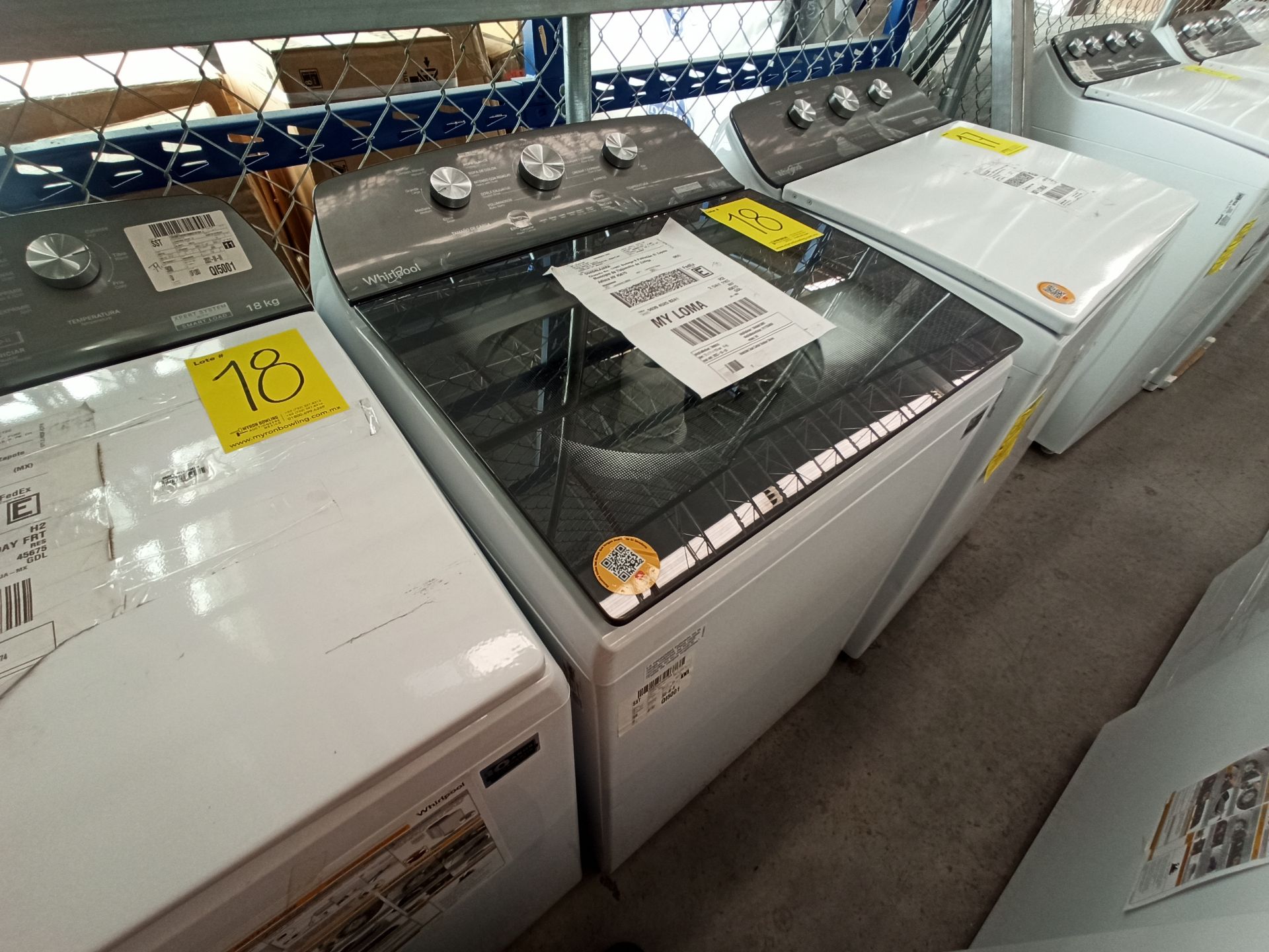 Lote de 2 Lavadoras contiene: 1 Lavadora de 18 KG Marca WHIRLPOOL, Modelo 8MWTW1823WJM0, Serie HLB1 - Image 6 of 17