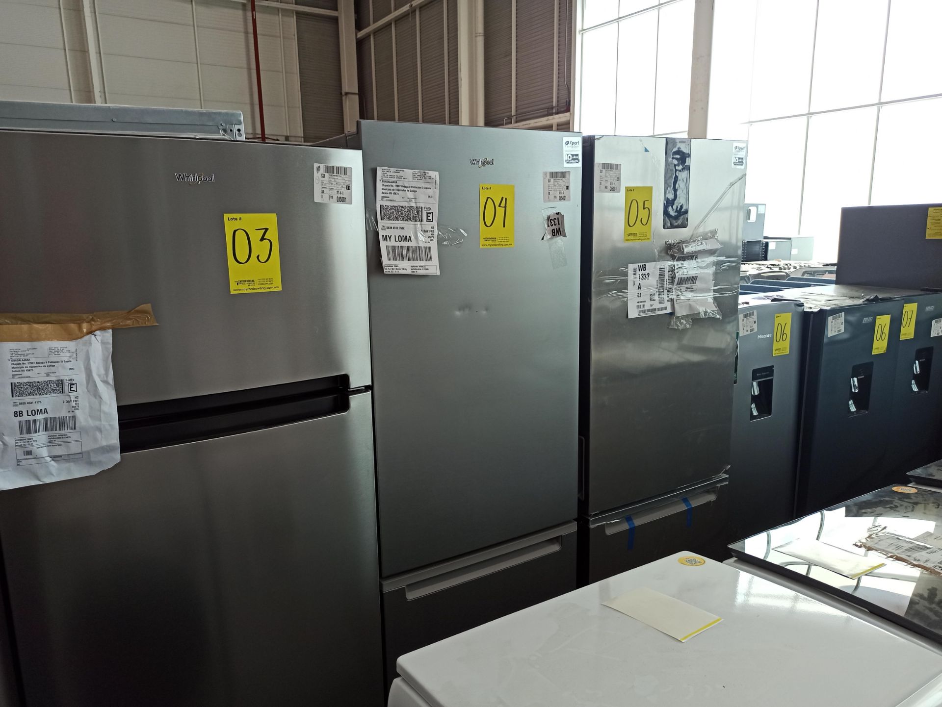 1 Refrigerador Marca WHIRLPOOL, Modelo WB133D, Serie VSB3236462, Color GRIS, LB-217189, Favor de In - Image 5 of 9