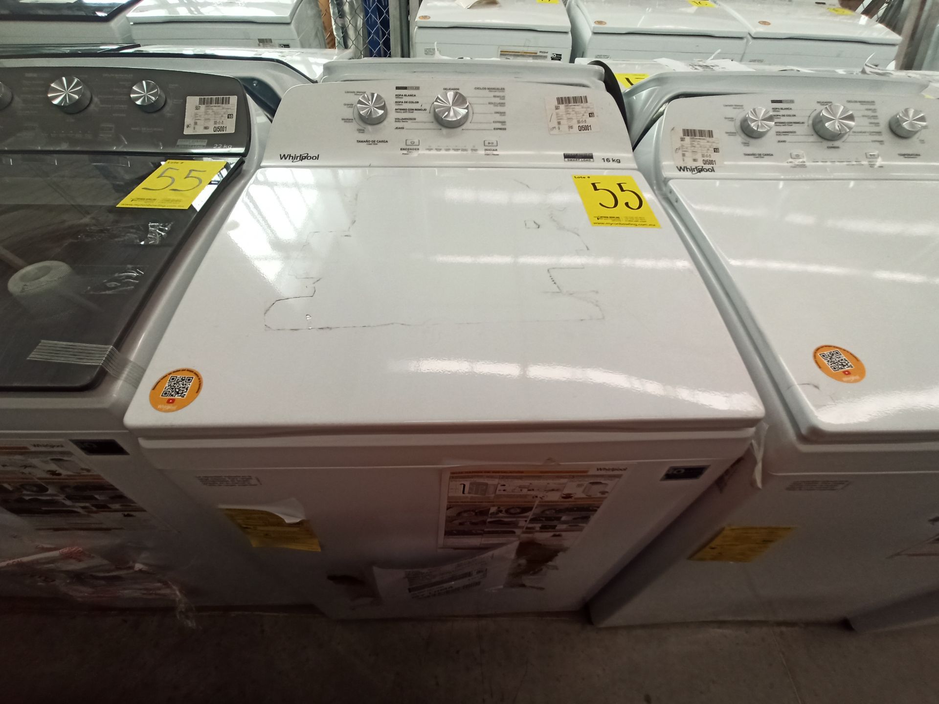 Lote de 2 lavadoras contiene: 1 Lavadora de 22 KG Marca WHIRLPOOL, Modelo 8MWTW2224JWM0, Serie HLB0 - Image 2 of 17