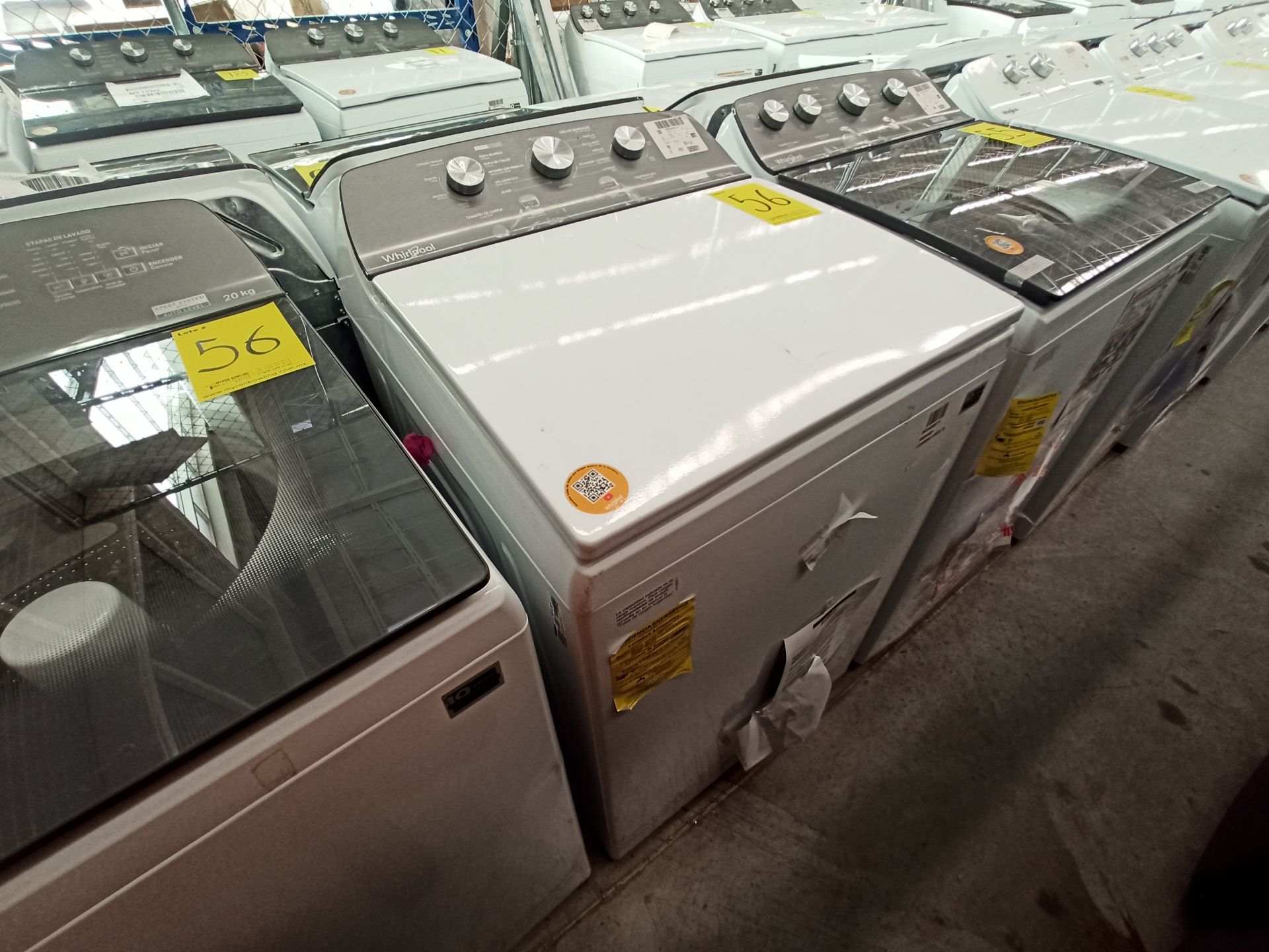 Lote de 2 lavadoras contiene: 1 Lavadora de 20 KG Marca WHIRLPOOL, Modelo 8MWTW2031WJM0, Serie HLB1 - Image 6 of 16