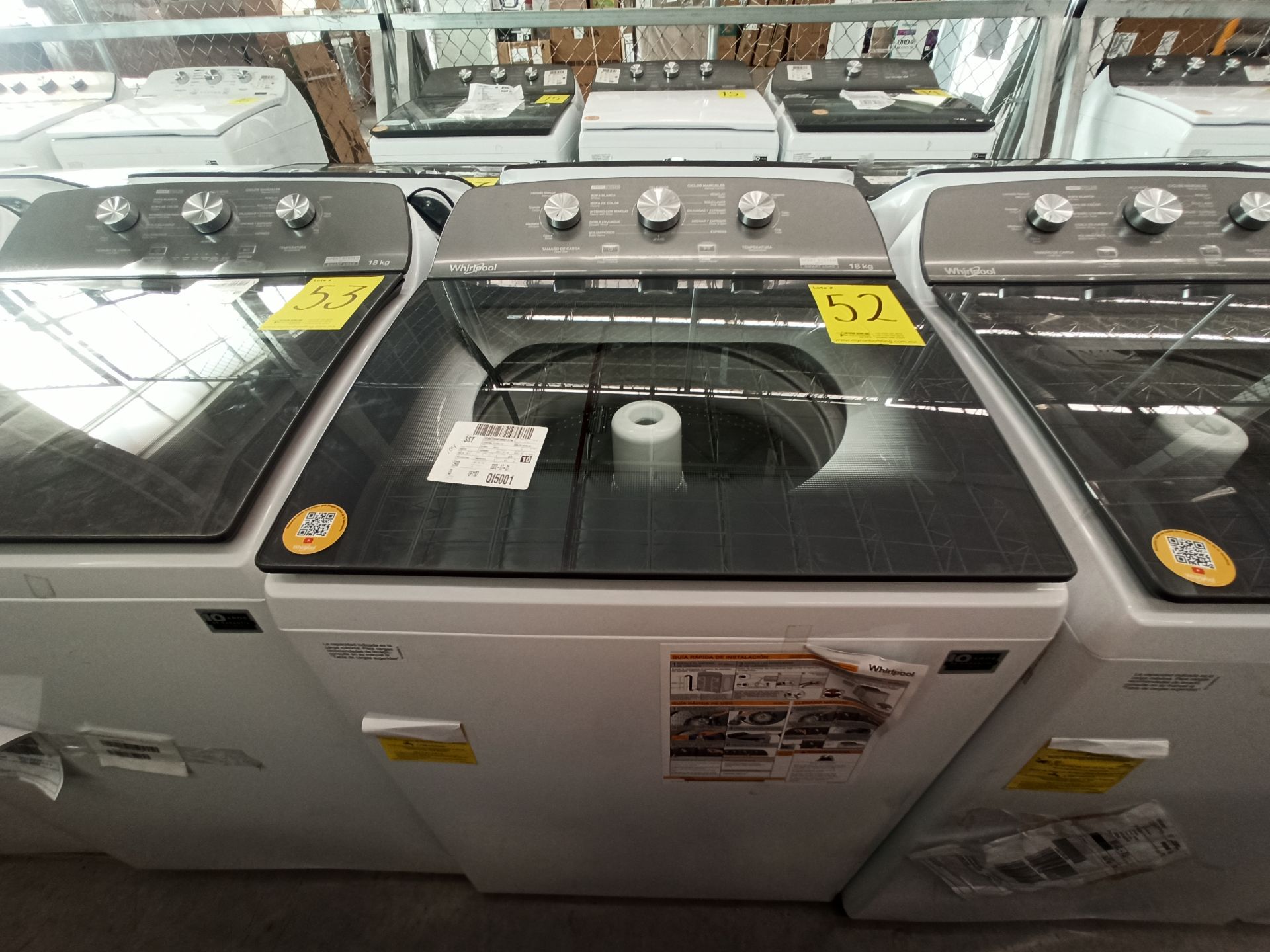 Lote de 2 lavadoras contiene: 1 Lavadora de 18 KG Marca WHIRLPOOL, Modelo 8MWTW1823WJM0, Serie HLB1 - Image 12 of 18