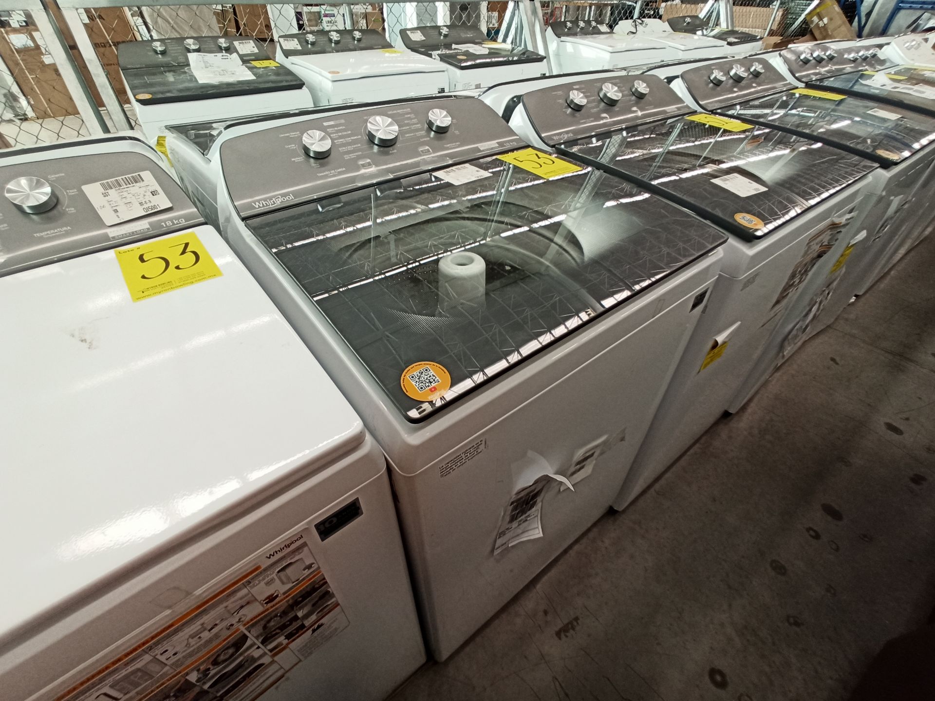 Lote de 2 lavadoras contiene: 1 Lavadora de 18 KG Marca WHIRLPOOL, Modelo 8MWTW1823WJM0, Serie HLB3 - Image 5 of 18