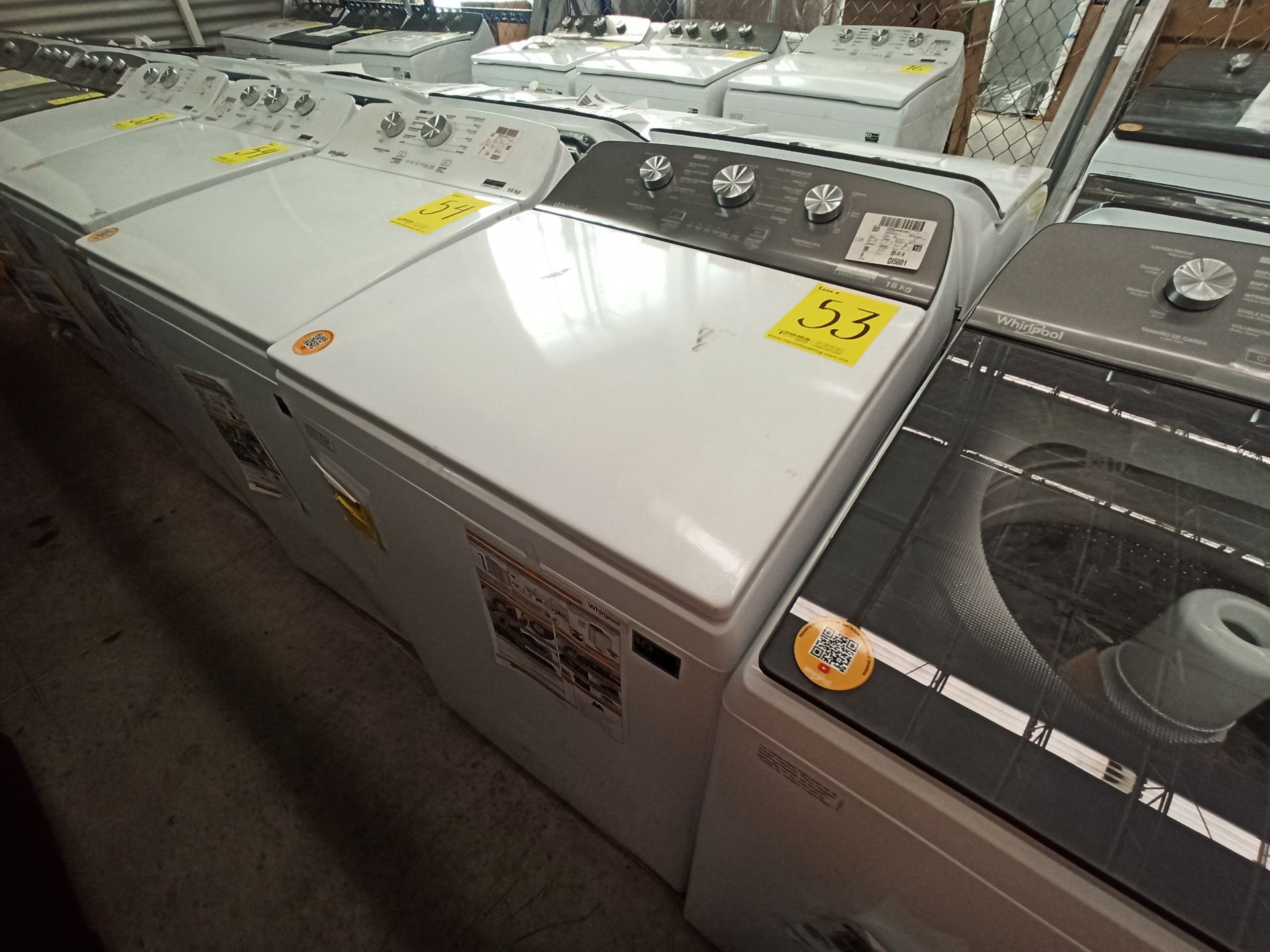 Lote de 2 lavadoras contiene: 1 Lavadora de 18 KG Marca WHIRLPOOL, Modelo 8MWTW1823WJM0, Serie HLB3 - Image 12 of 18