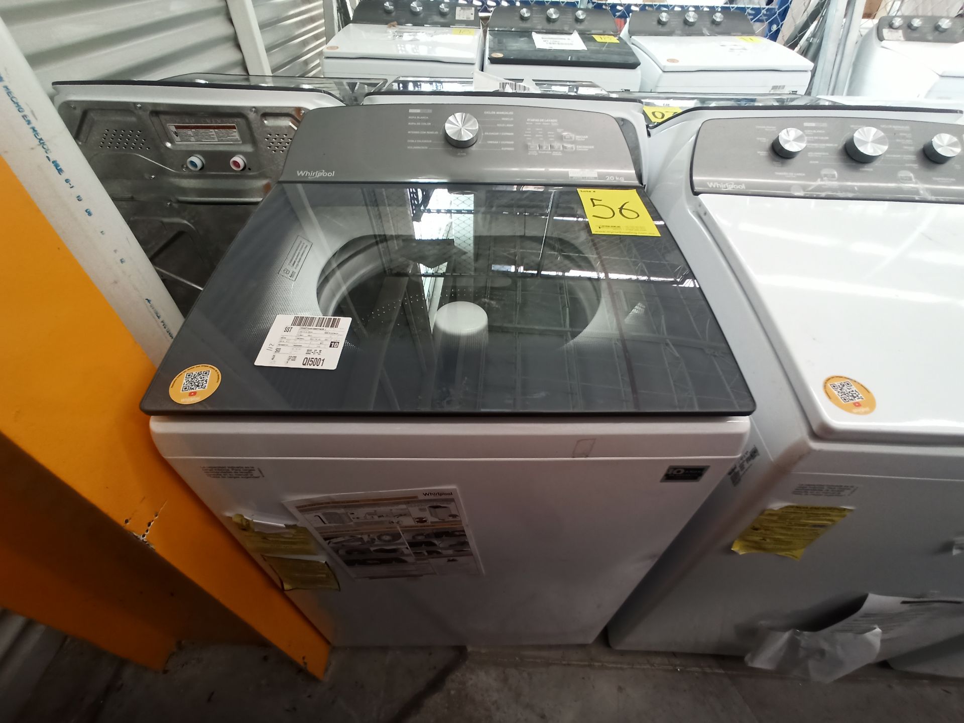 Lote de 2 lavadoras contiene: 1 Lavadora de 20 KG Marca WHIRLPOOL, Modelo 8MWTW2031WJM0, Serie HLB1 - Image 8 of 16