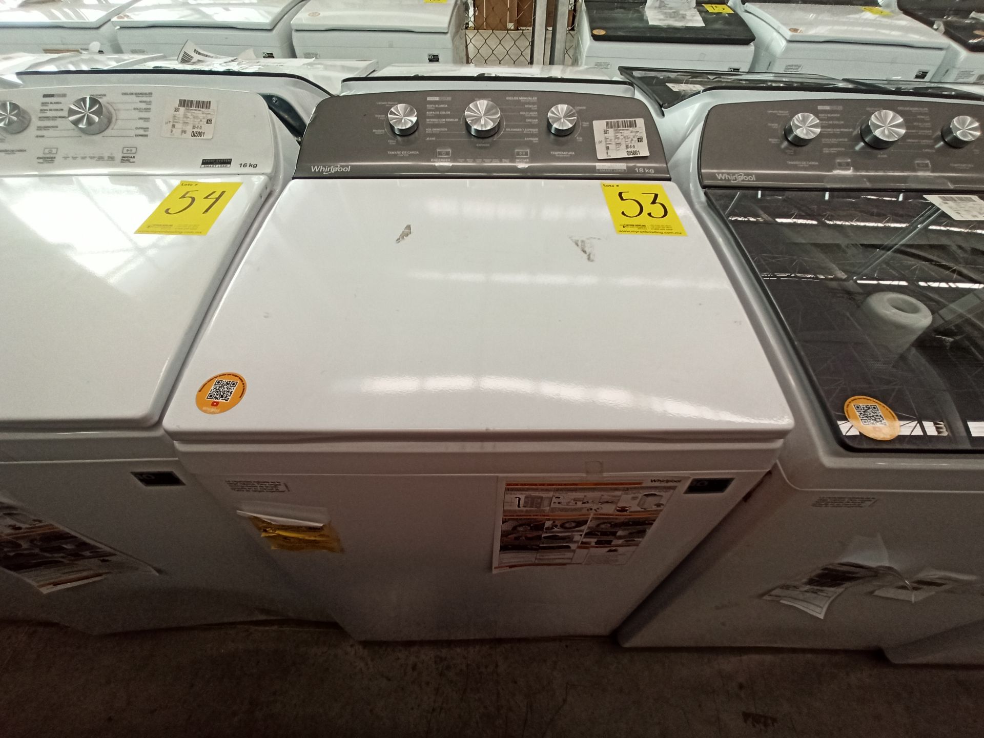 Lote de 2 lavadoras contiene: 1 Lavadora de 18 KG Marca WHIRLPOOL, Modelo 8MWTW1823WJM0, Serie HLB3 - Image 10 of 18