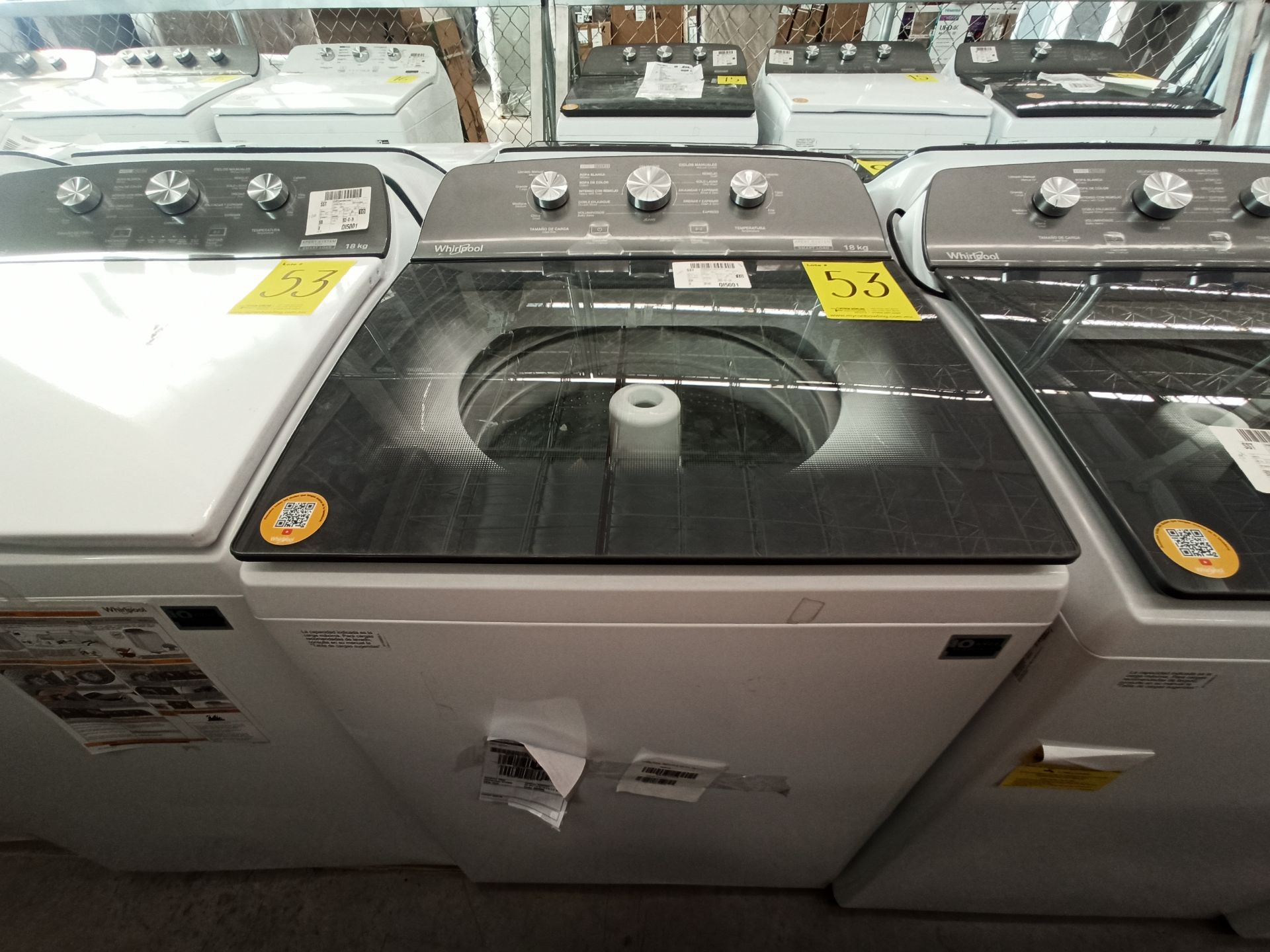 Lote de 2 lavadoras contiene: 1 Lavadora de 18 KG Marca WHIRLPOOL, Modelo 8MWTW1823WJM0, Serie HLB3 - Image 2 of 18