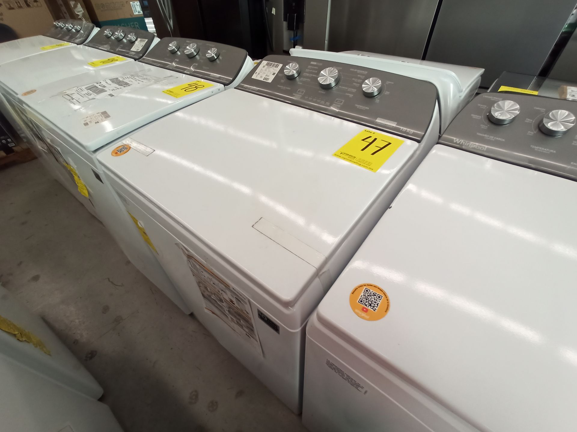 Lote de 2 lavadoras contiene: 1 Lavadora de 20 KG Marca WHIRLPOOL, Modelo 8MWTW2024MJM0, Serie HLB3 - Image 12 of 18