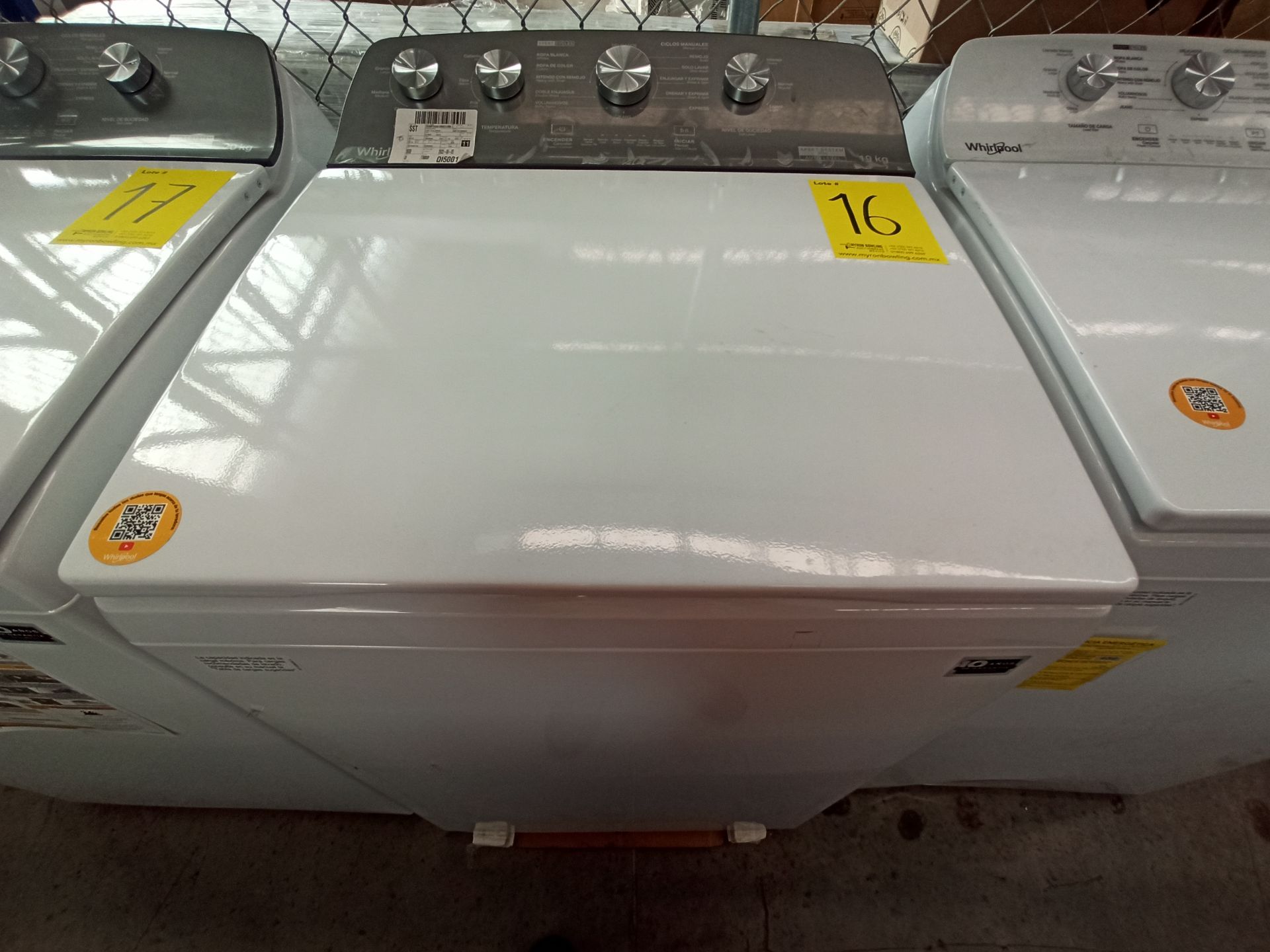 Lote de 2 Lavadoras contiene: 1 Lavadora de 19 KG Marca WHIRLPOOL, Modelo 8MWTW1913MJM0, Serie HLB2 - Image 9 of 14