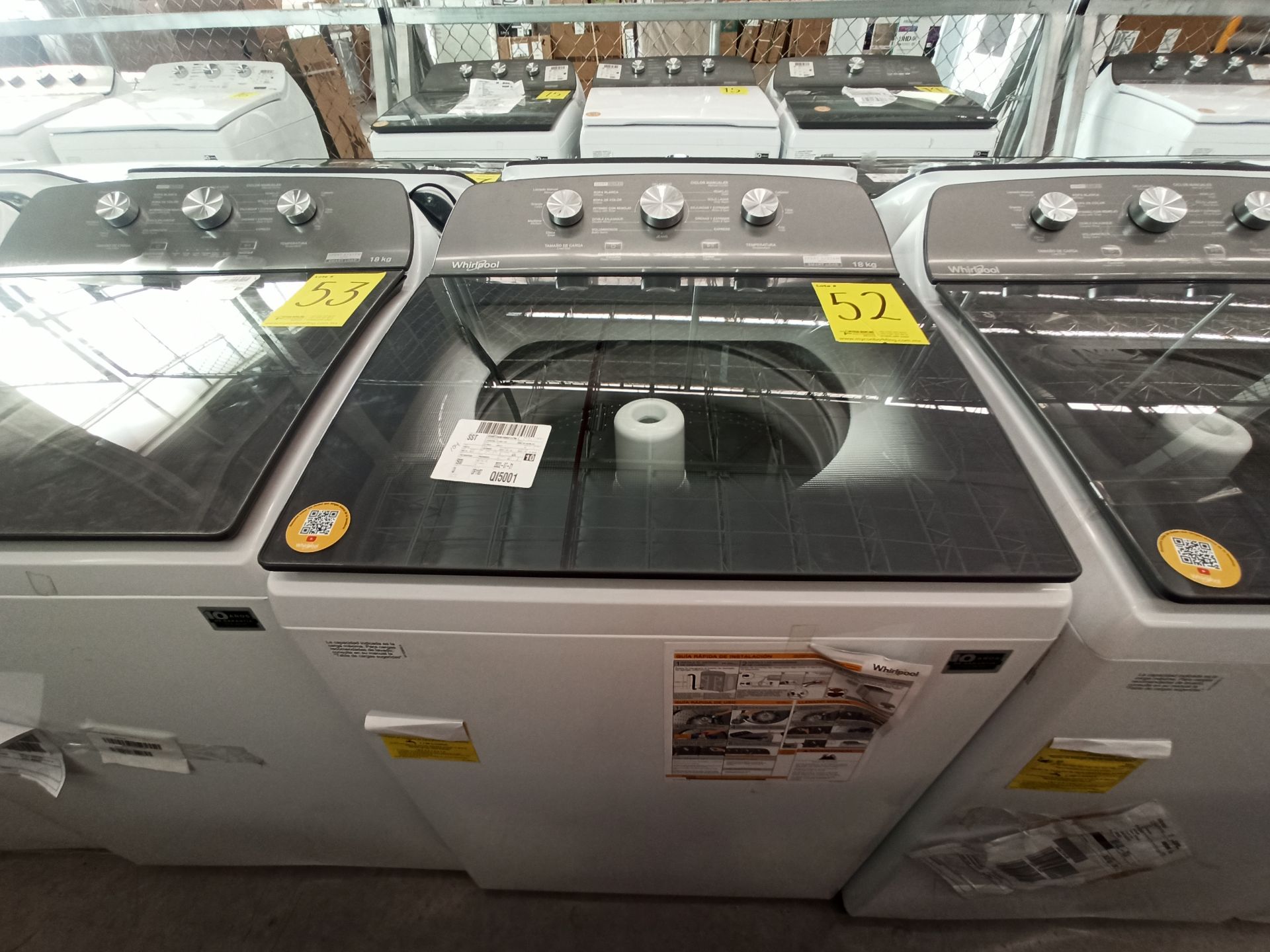 Lote de 2 lavadoras contiene: 1 Lavadora de 18 KG Marca WHIRLPOOL, Modelo 8MWTW1823WJM0, Serie HLB1 - Image 11 of 18