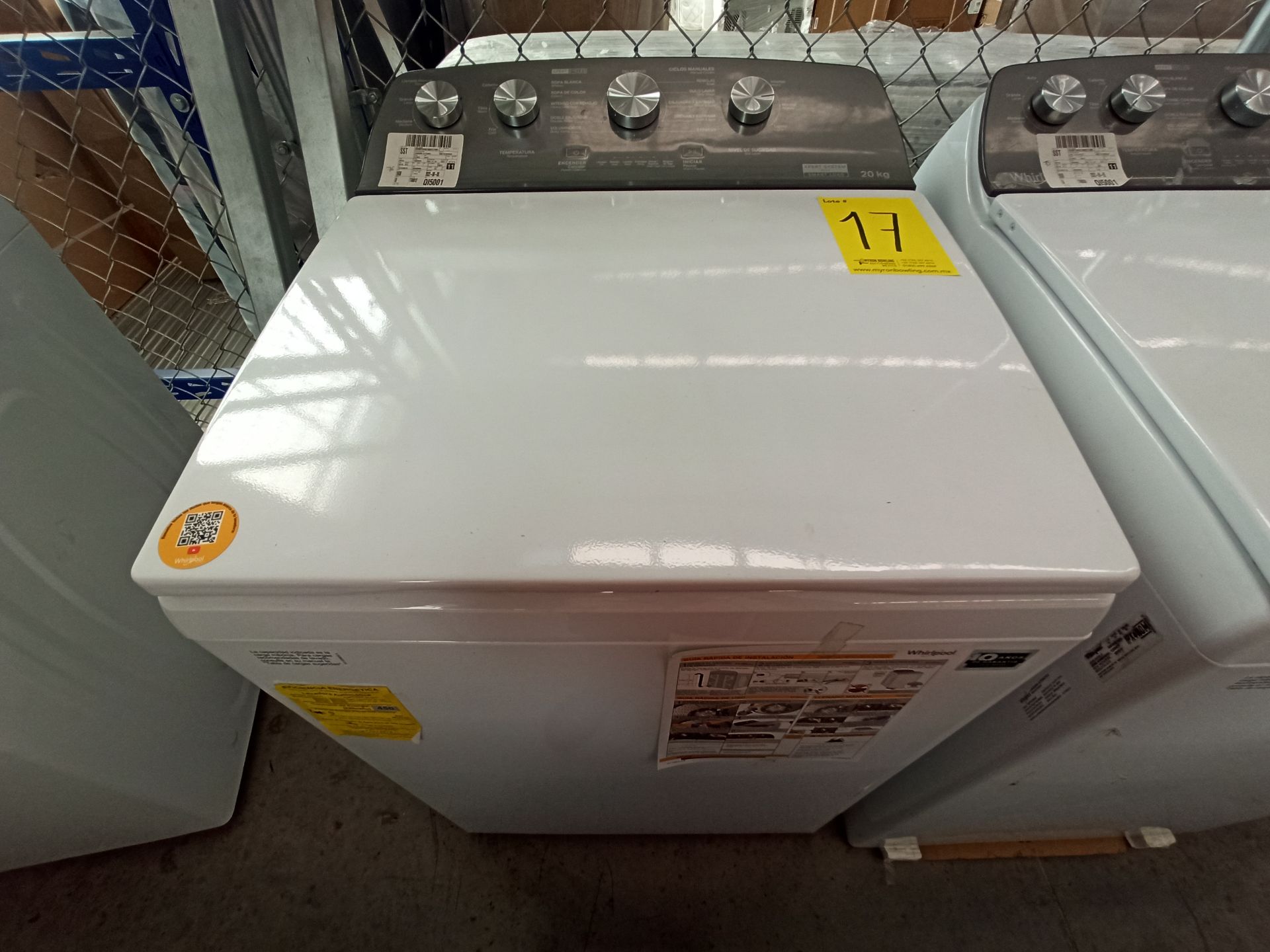 Lote de 2 Lavadoras contiene: 1 Lavadora de 20 KG Marca WHIRLPOOL, Modelo 8MWTW2024MJM0, Serie HLB3 - Image 2 of 18