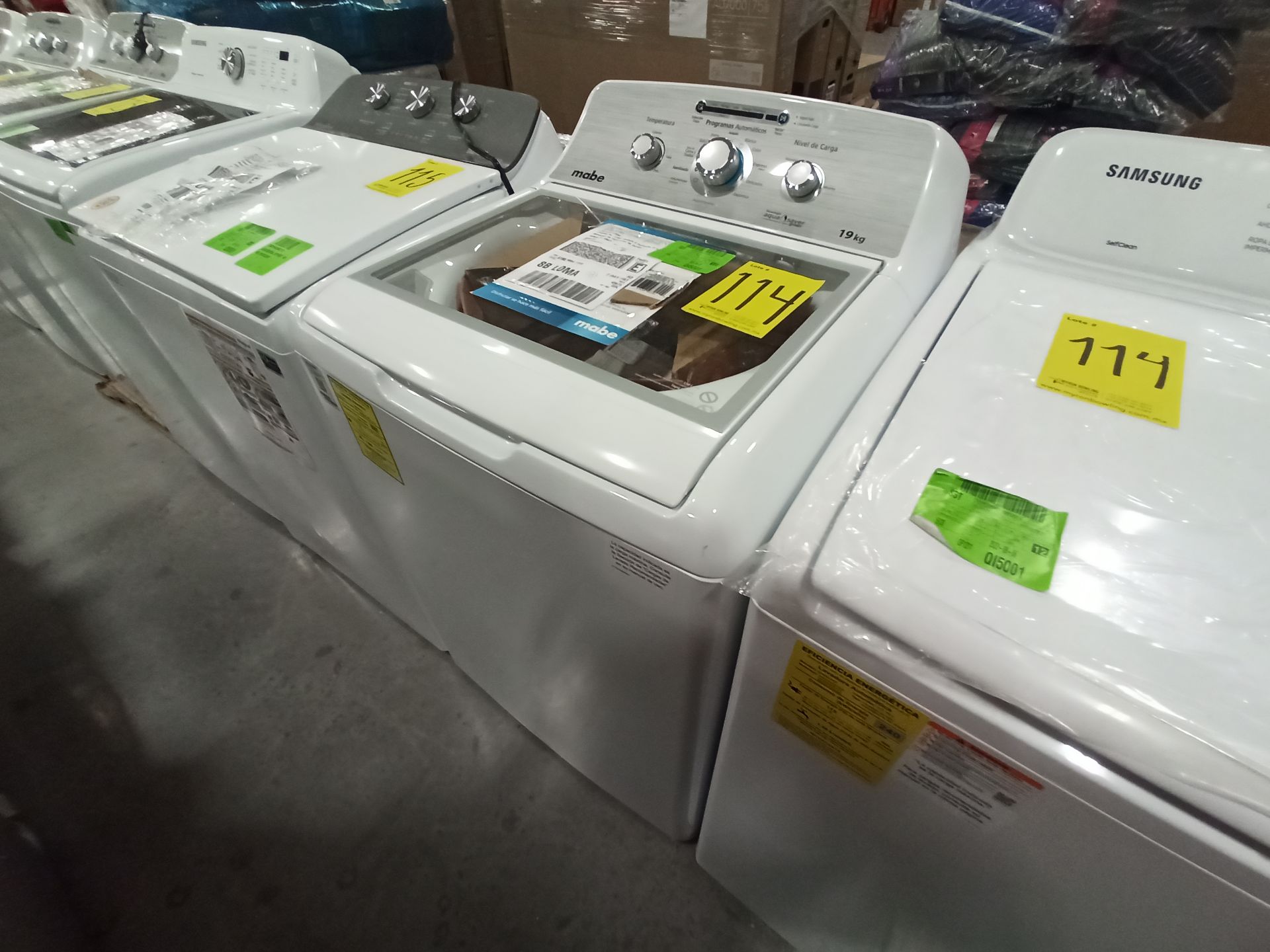 Lote de 2 lavadoras contiene: 1 Lavadora de 20 KG Marca SAMSUNG, Modelo WA20A3350GW, Serie T900714E - Image 12 of 18