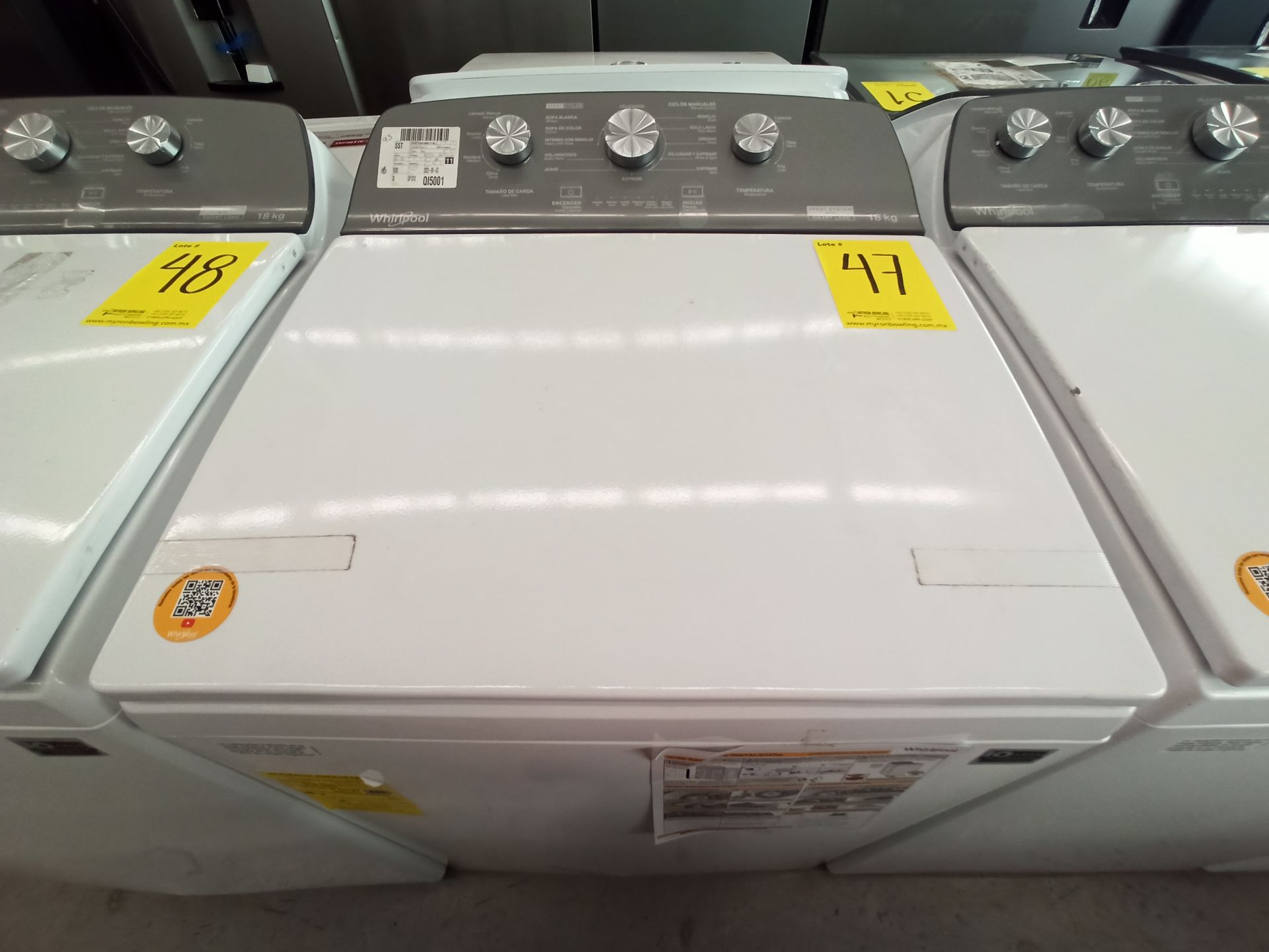 Lote de 2 lavadoras contiene: 1 Lavadora de 20 KG Marca WHIRLPOOL, Modelo 8MWTW2024MJM0, Serie HLB3 - Image 10 of 18