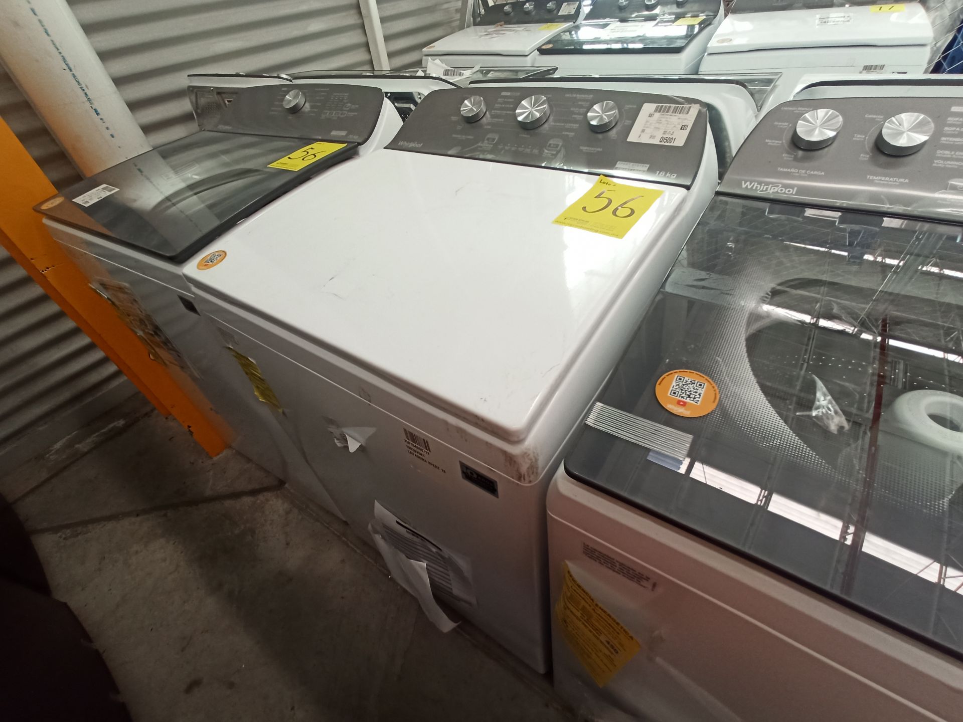 Lote de 2 lavadoras contiene: 1 Lavadora de 20 KG Marca WHIRLPOOL, Modelo 8MWTW2031WJM0, Serie HLB1 - Image 4 of 16