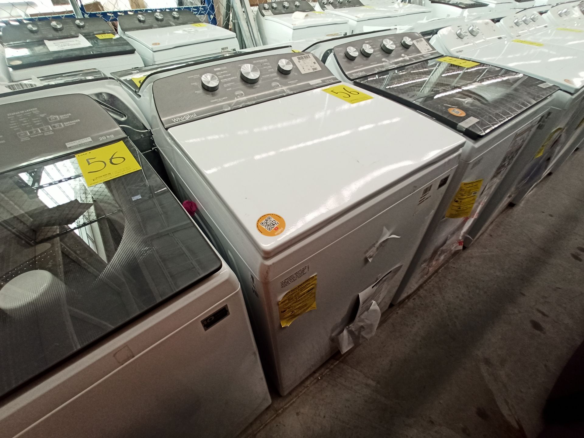 Lote de 2 lavadoras contiene: 1 Lavadora de 20 KG Marca WHIRLPOOL, Modelo 8MWTW2031WJM0, Serie HLB1 - Image 5 of 16
