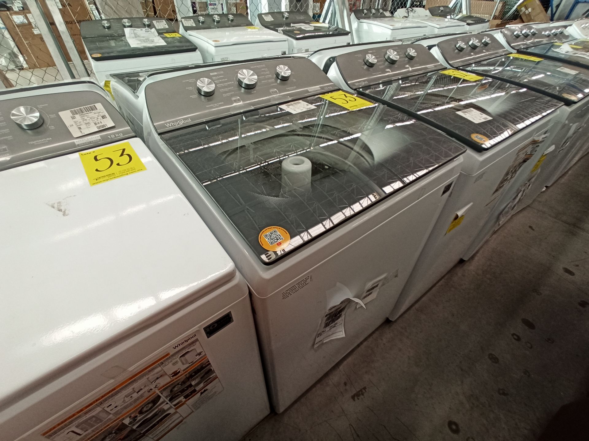 Lote de 2 lavadoras contiene: 1 Lavadora de 18 KG Marca WHIRLPOOL, Modelo 8MWTW1823WJM0, Serie HLB3 - Image 6 of 18