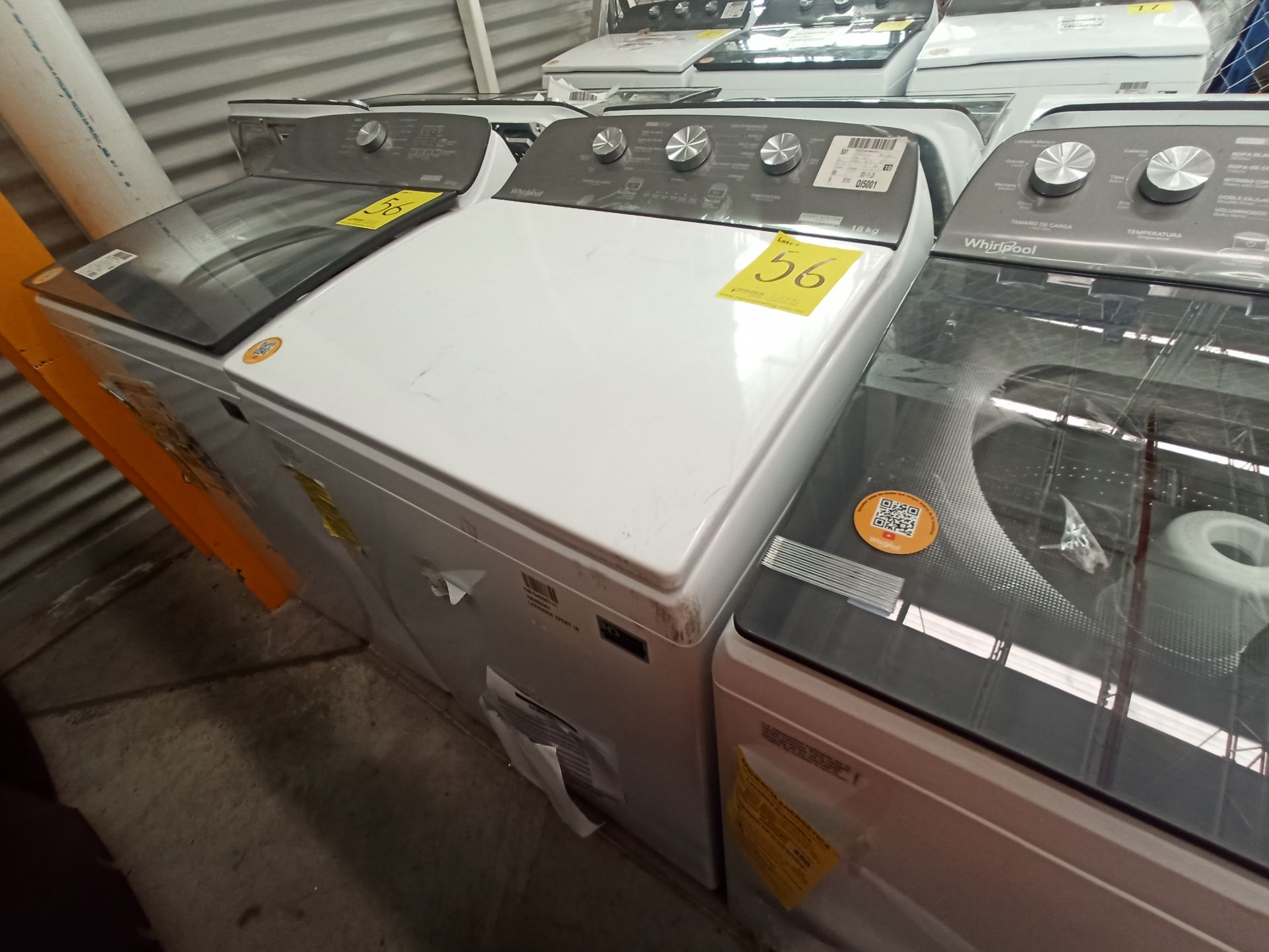 Lote de 2 lavadoras contiene: 1 Lavadora de 20 KG Marca WHIRLPOOL, Modelo 8MWTW2031WJM0, Serie HLB1 - Image 3 of 16