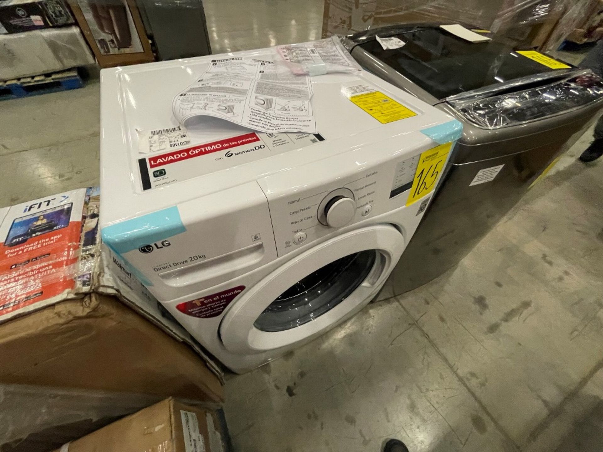 Lote de 2 lavadoras contiene: 1 lavadora de 22 kg Marca LG, Modelo WT22VSS6H, Serie R1S526, Color G - Image 14 of 16