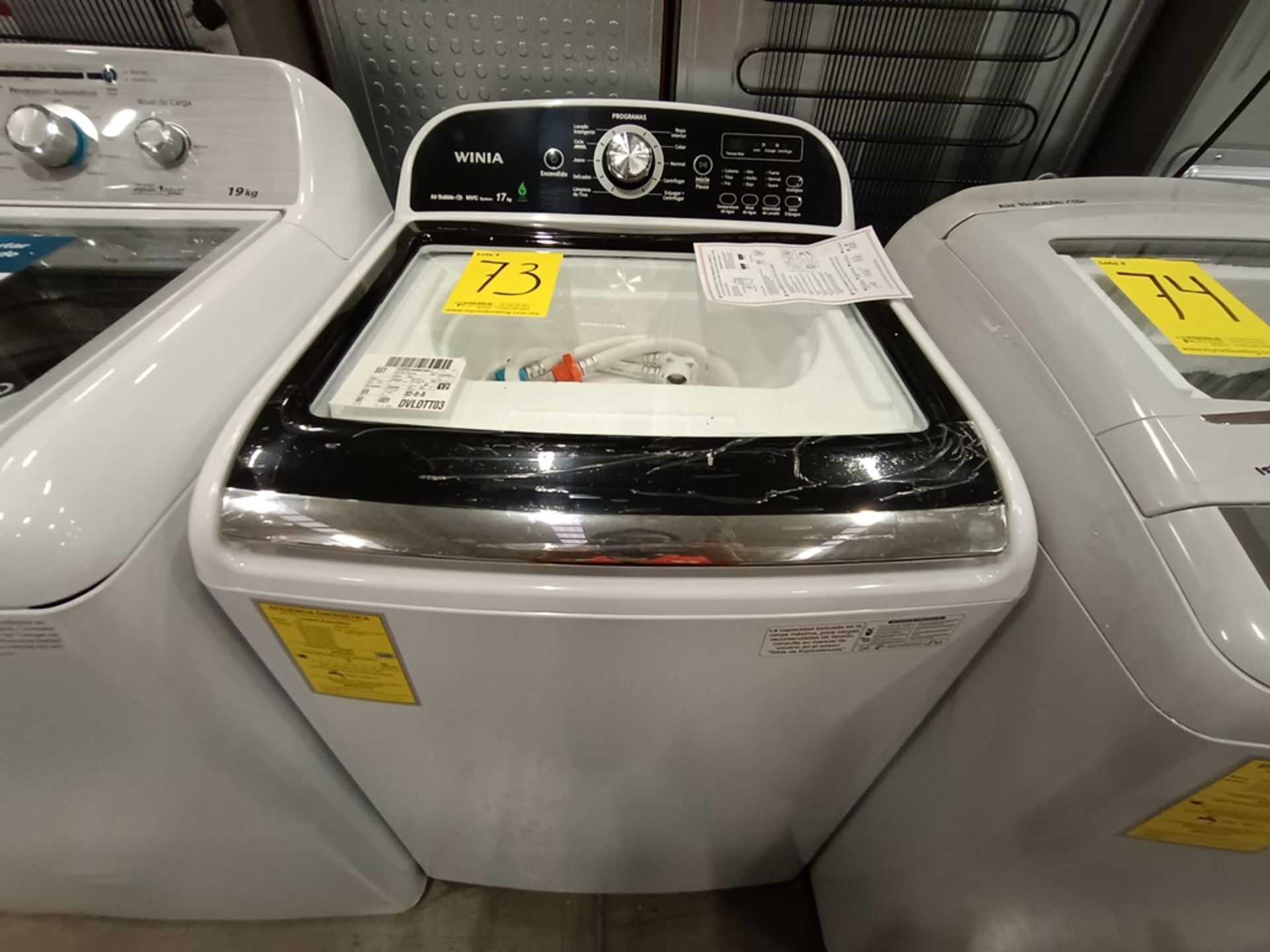 Lote de 2 Lavadoras contiene: 1 lavadora de 19 kg Marca MABE, Modelo LMA79113VBAB03, Serie S73629, - Image 11 of 18