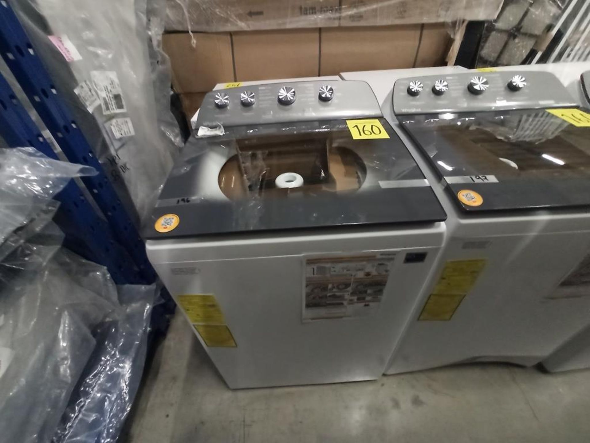 Lote de 2 lavadoras contiene: 1 lavadora de 20 kg Marca WHIRPOOL, Modelo 8MWTW2024WJM0, Serie HLB39