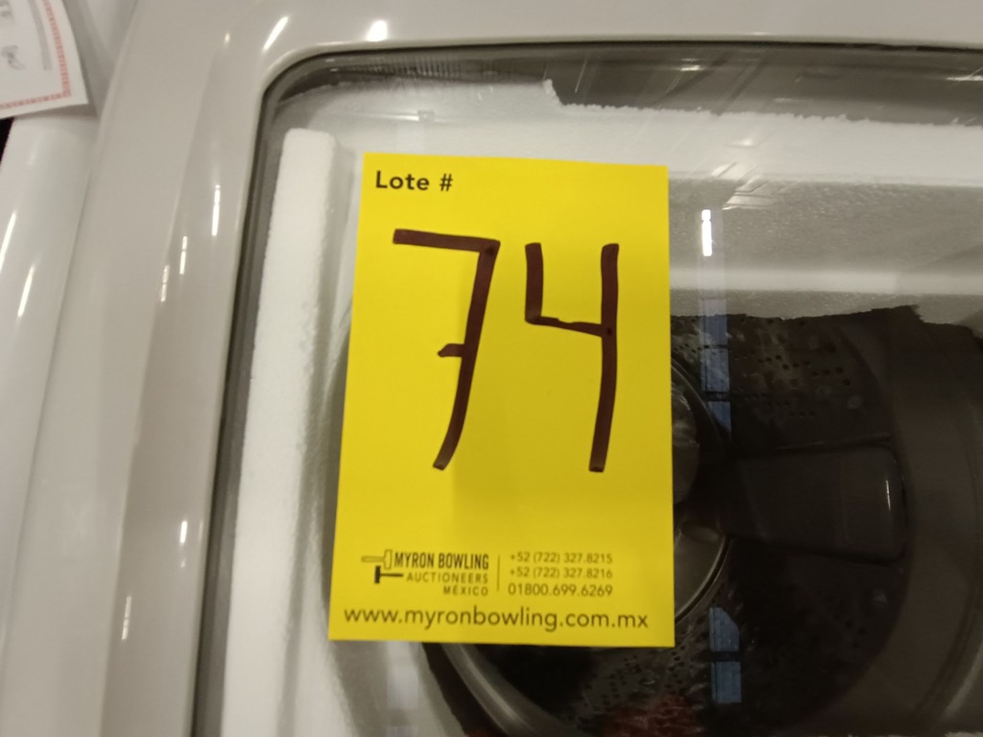 Lote de 2 Lavadoras contiene: 1 lavadora de 19 kg Marca SAMSNG, Modelo WA19T6260BW, Serie 02627X, C - Image 9 of 18