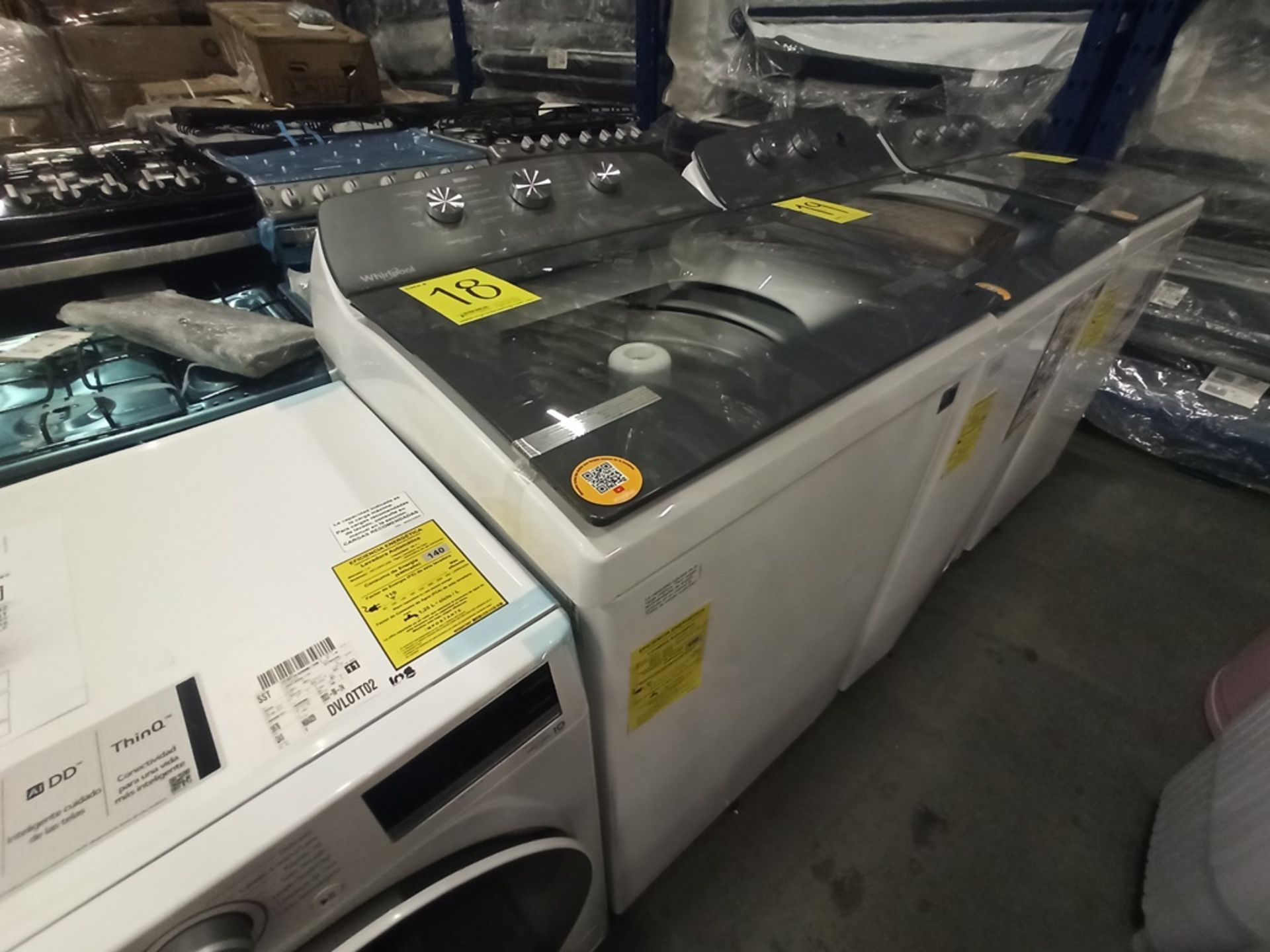 Lote de 2 Lavadoras contiene: 1 lavadora de 18 kg Marca WHIRPOOL, Modelo 8MWTW1823WJM0, Serie HLB39 - Image 15 of 18