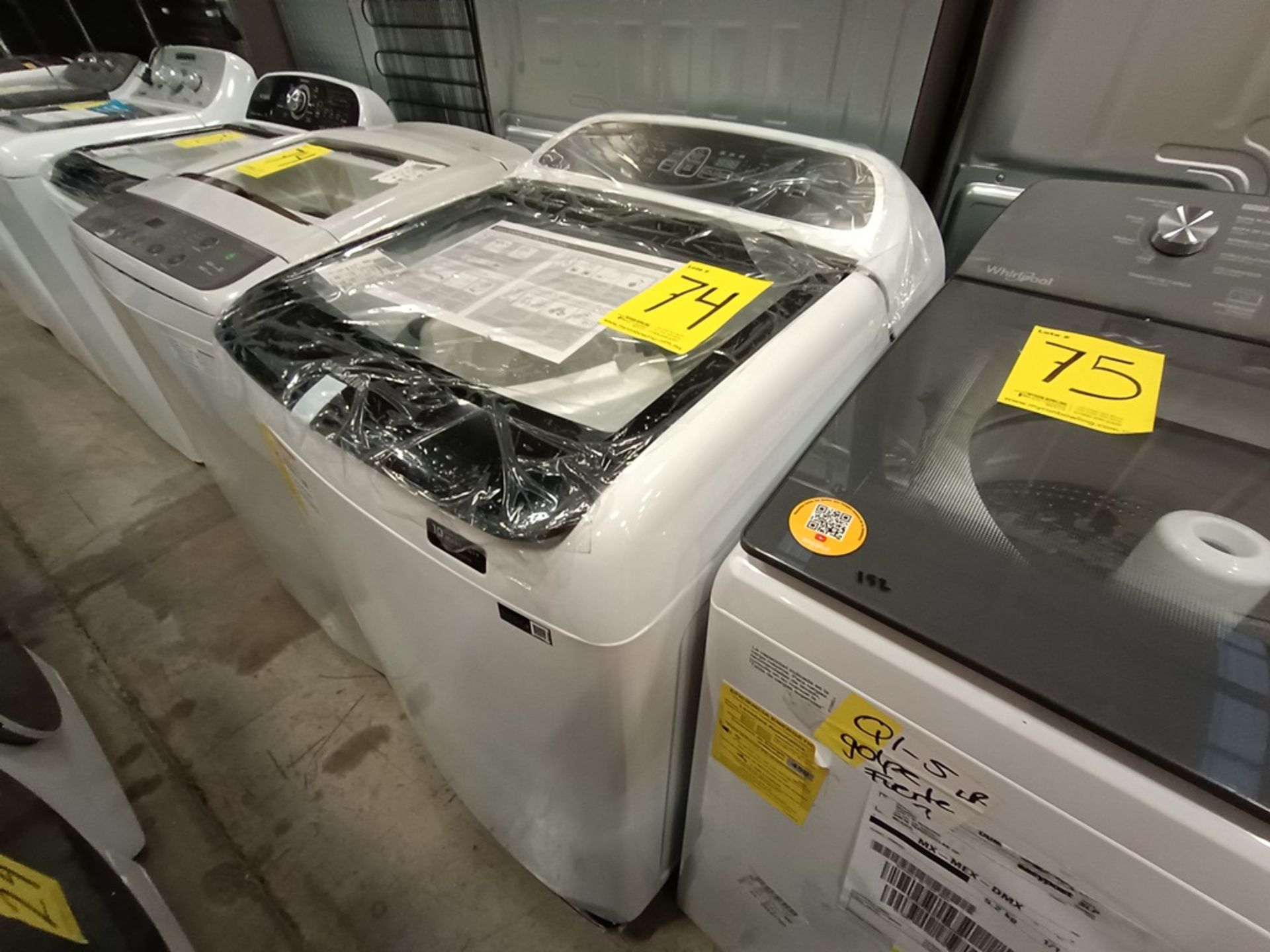 Lote de 2 Lavadoras contiene: 1 lavadora de 19 kg Marca SAMSNG, Modelo WA19T6260BW, Serie 02627X, C - Image 12 of 18
