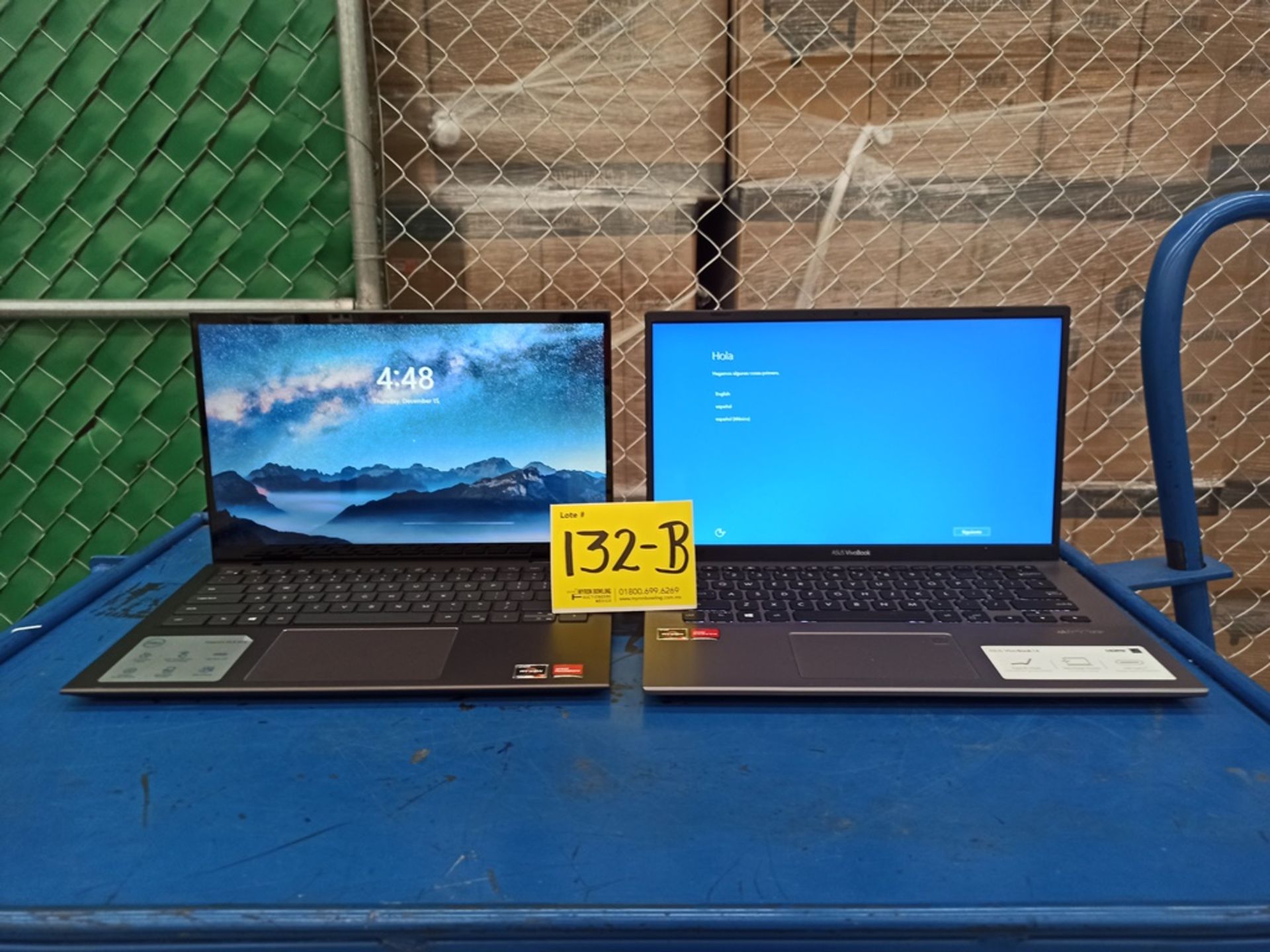 Lote de 2 Laptops contiene: 1 laptop Marca DELL, Modelo 7415, Serie 3V0NV, S.O Windows 11, 512GB Al