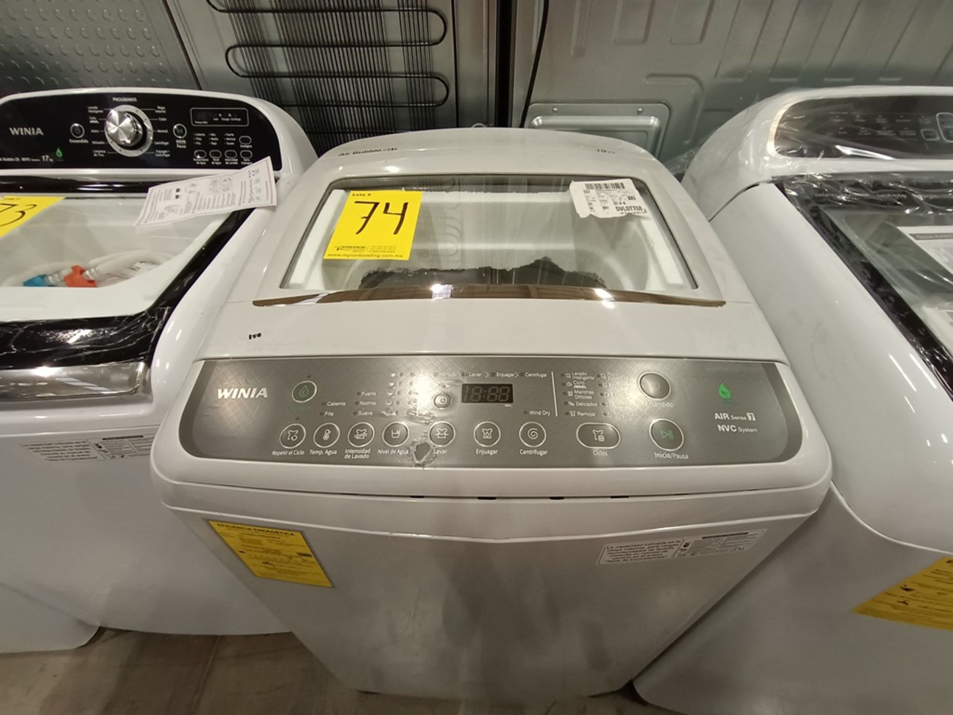 Lote de 2 Lavadoras contiene: 1 lavadora de 19 kg Marca SAMSNG, Modelo WA19T6260BW, Serie 02627X, C - Image 2 of 18