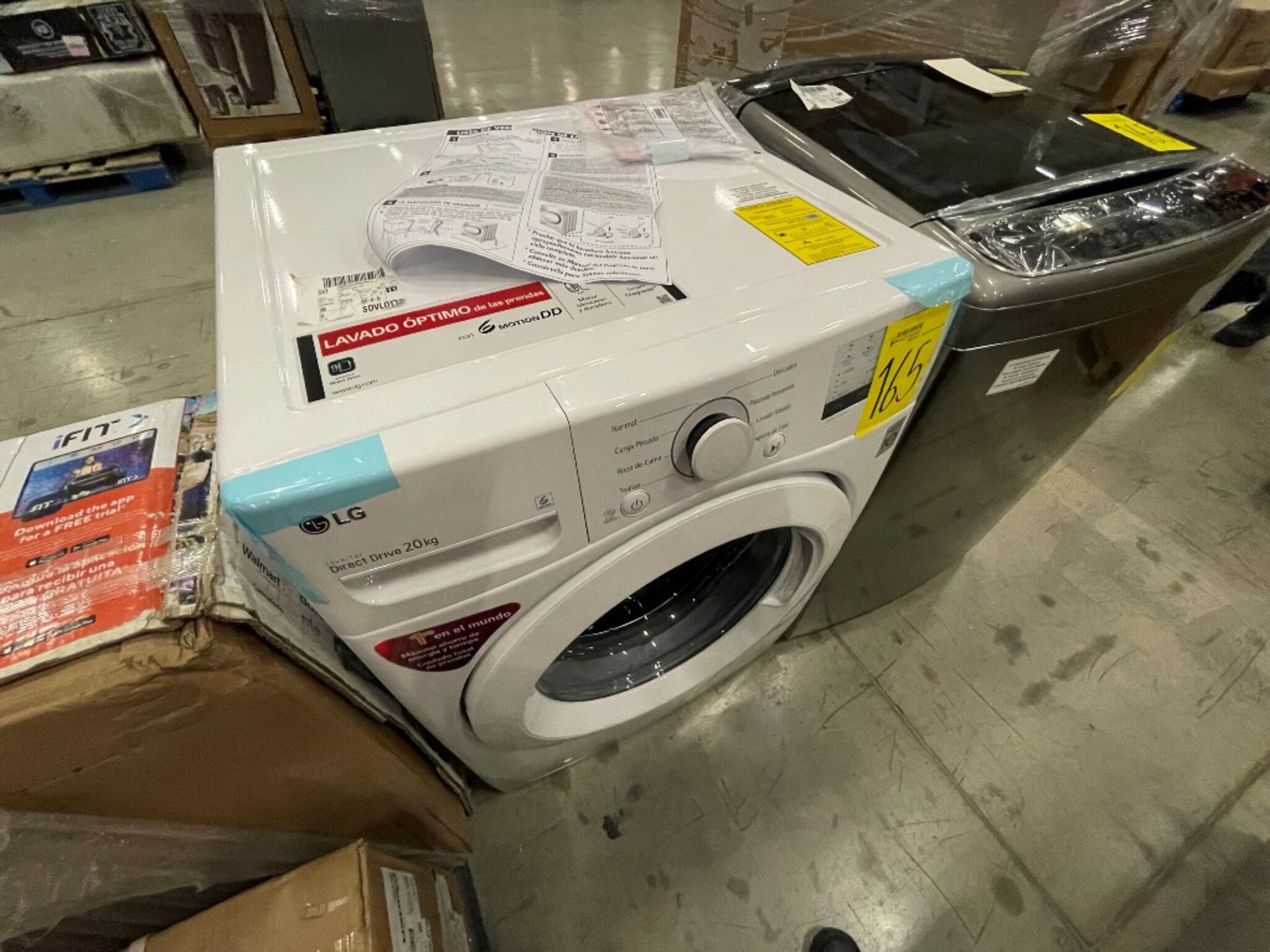 Lote de 2 lavadoras contiene: 1 lavadora de 22 kg Marca LG, Modelo WT22VSS6H, Serie R1S526, Color G - Image 13 of 16