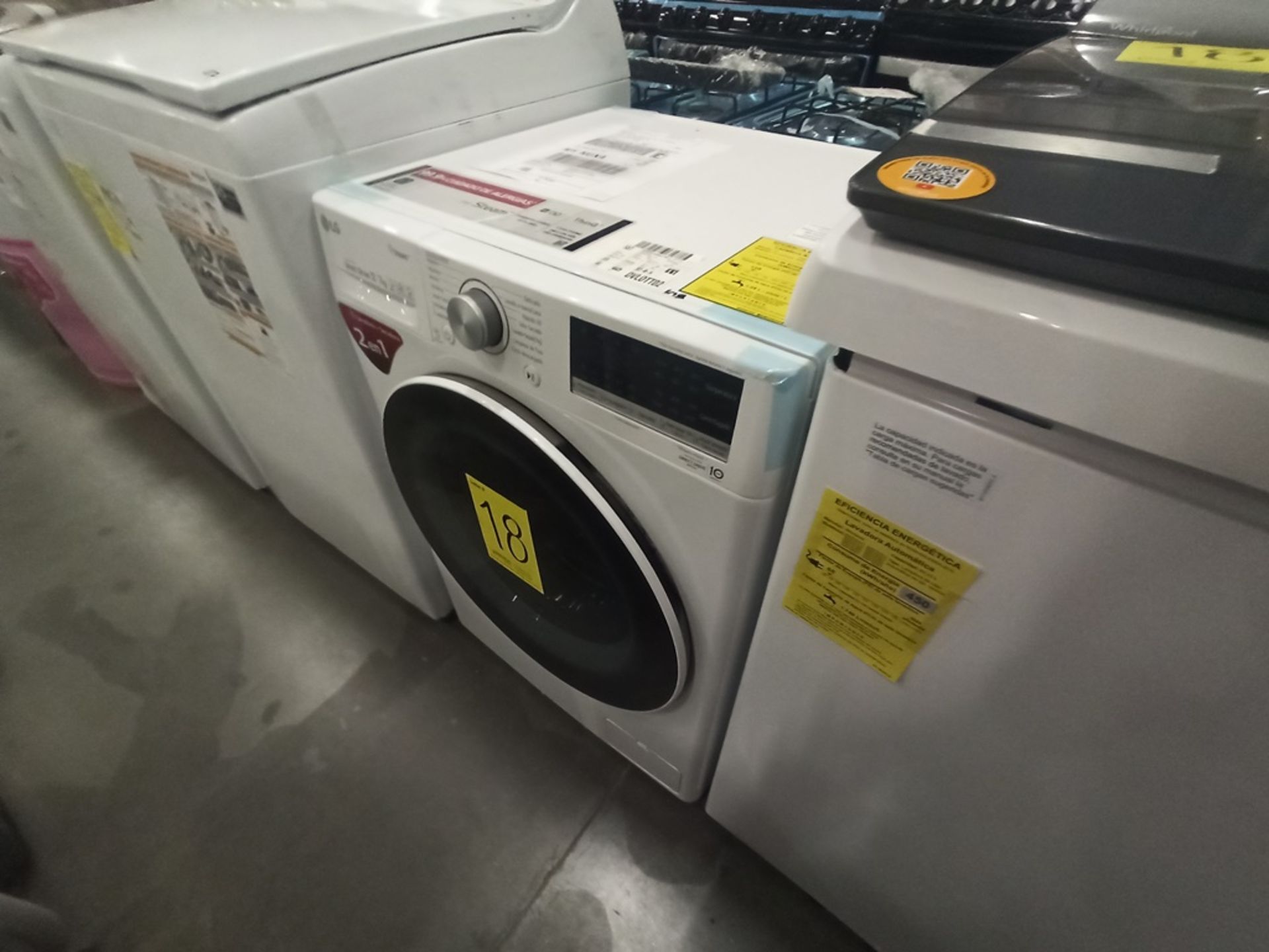 Lote de 2 Lavadoras contiene: 1 lavadora de 18 kg Marca WHIRPOOL, Modelo 8MWTW1823WJM0, Serie HLB39 - Image 4 of 18