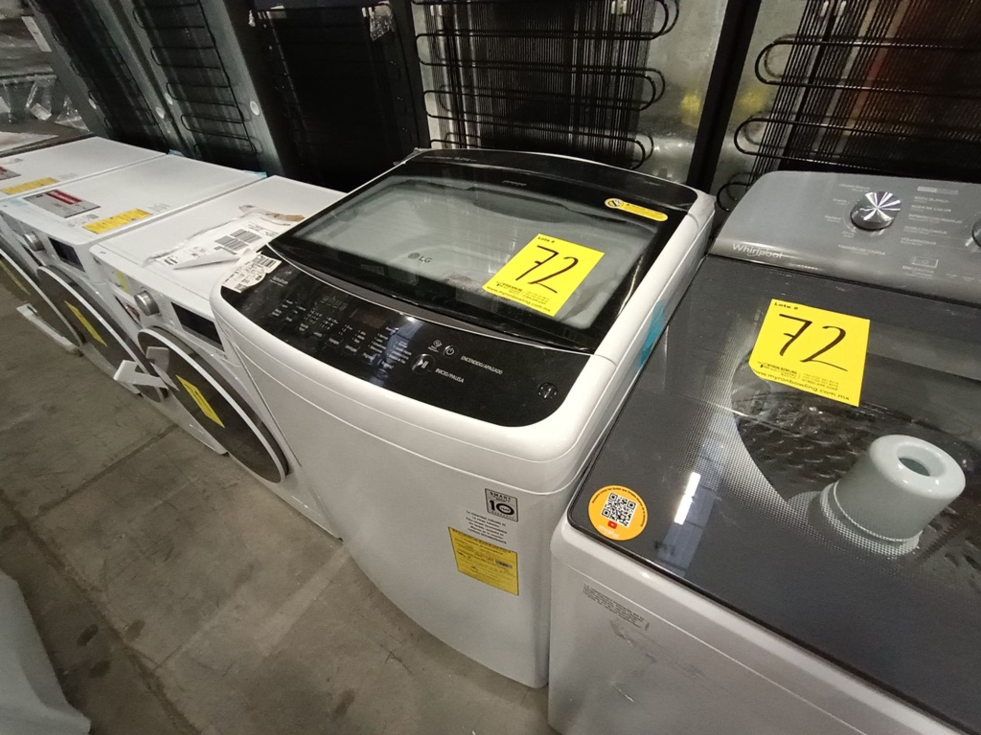 Lote de 2 Lavadoras contiene: 1 lavadora de 19 kg Marca LG, Modelo WT19WSBP, Serie C0X558, Color Bl - Image 3 of 18