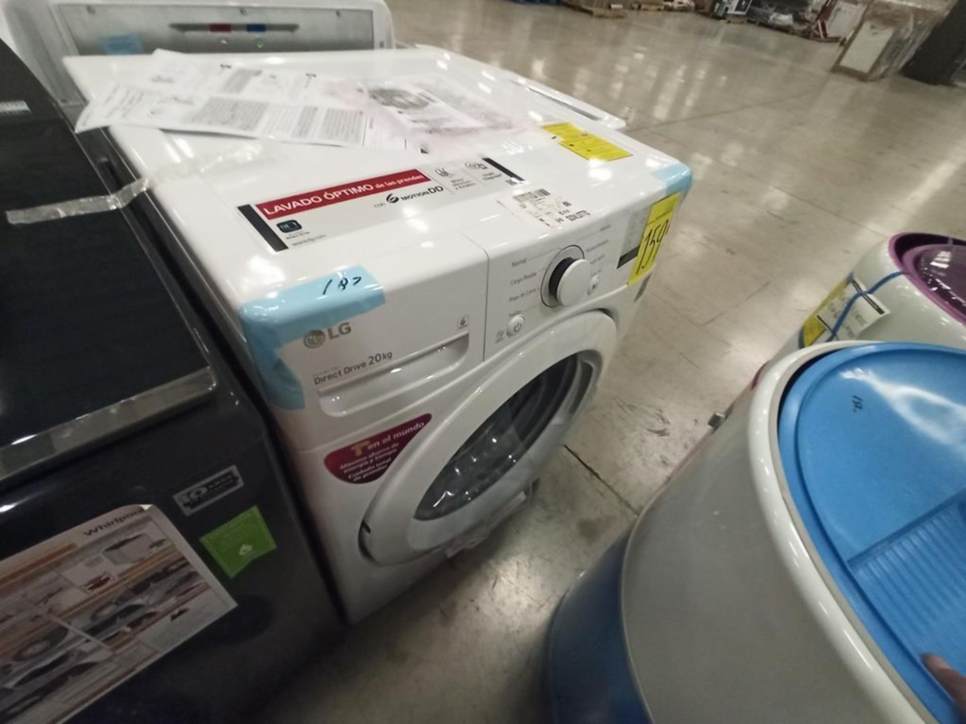 Lote de 2 lavadoras contiene: 1 lavadora de 24kg Marca WHIRPOOL, Modelo 8MWTWLA41WJG0, SerieHLB3888 - Image 12 of 18