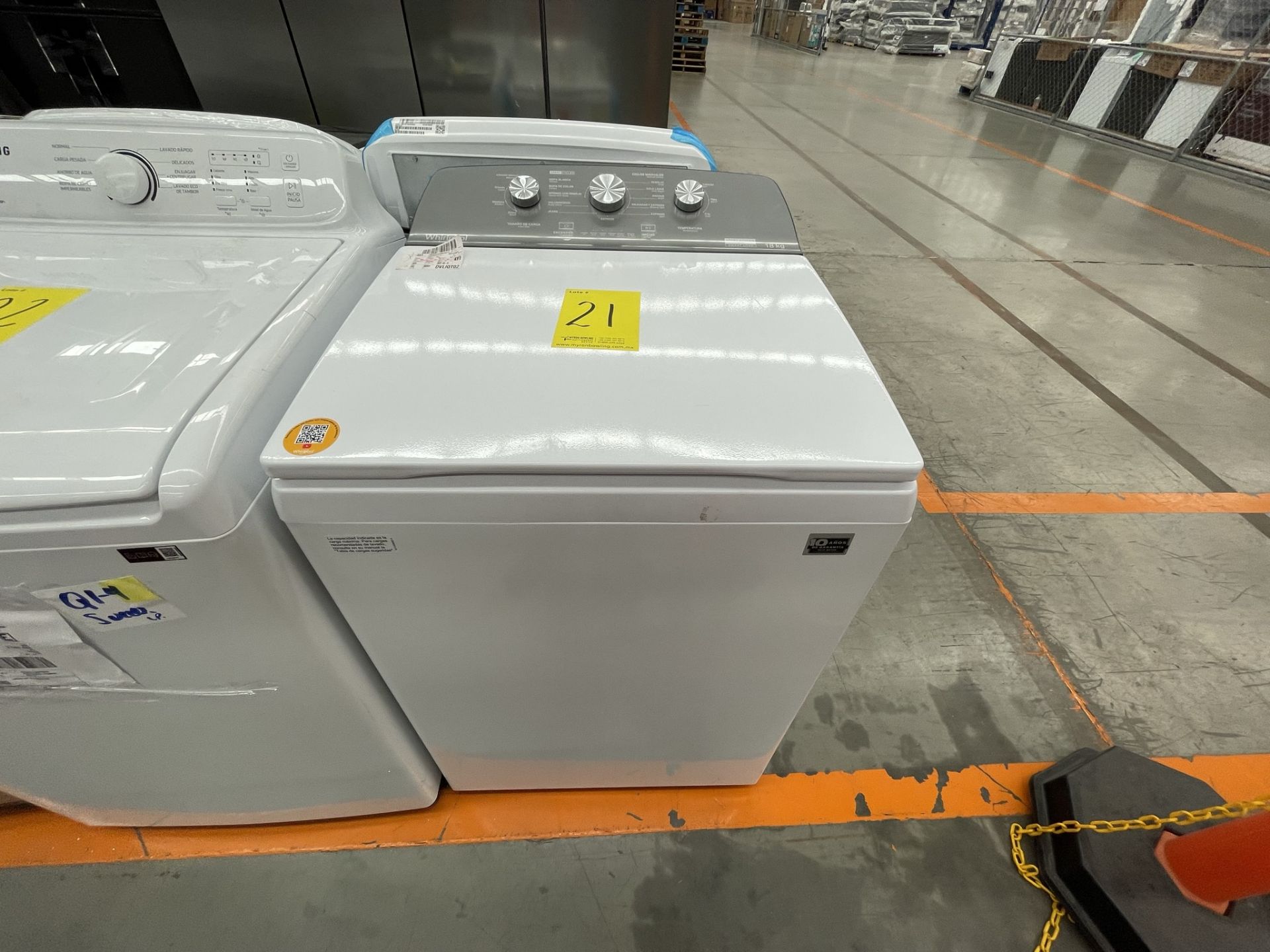 (EQUIPO NUEVO) 1 Lavadora De 18 Kg, Marca Whirlpool, Modelo 8MWTW1813MJM1, No De Serie HLB4439172, - Image 5 of 8