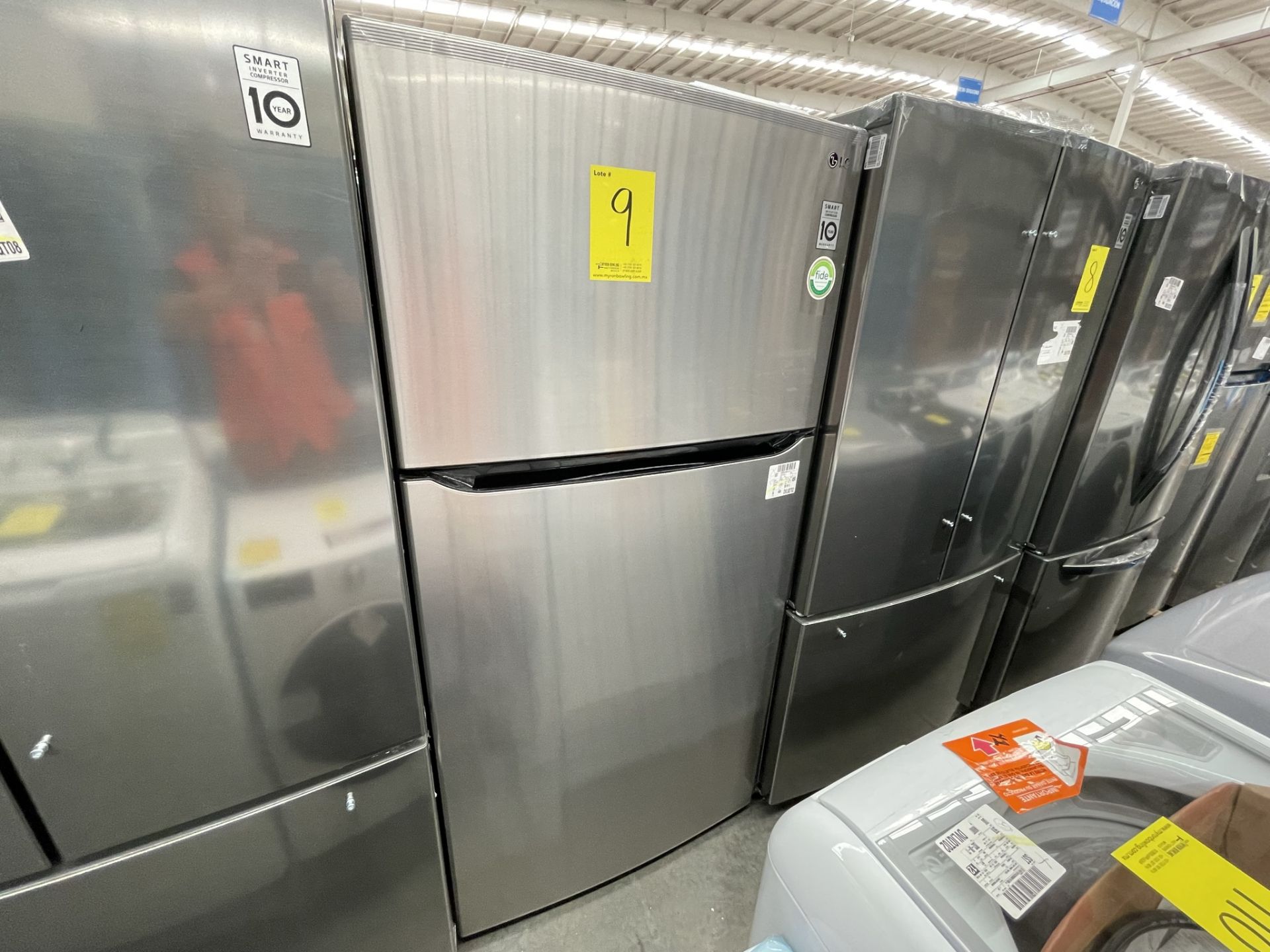 (EQUIPO NUEVO) 1 Refrigerador Marca LG, Modelo GT24BS, Serie V1C601, Color GRIS, LB-619781; (Nuevo, - Image 3 of 10